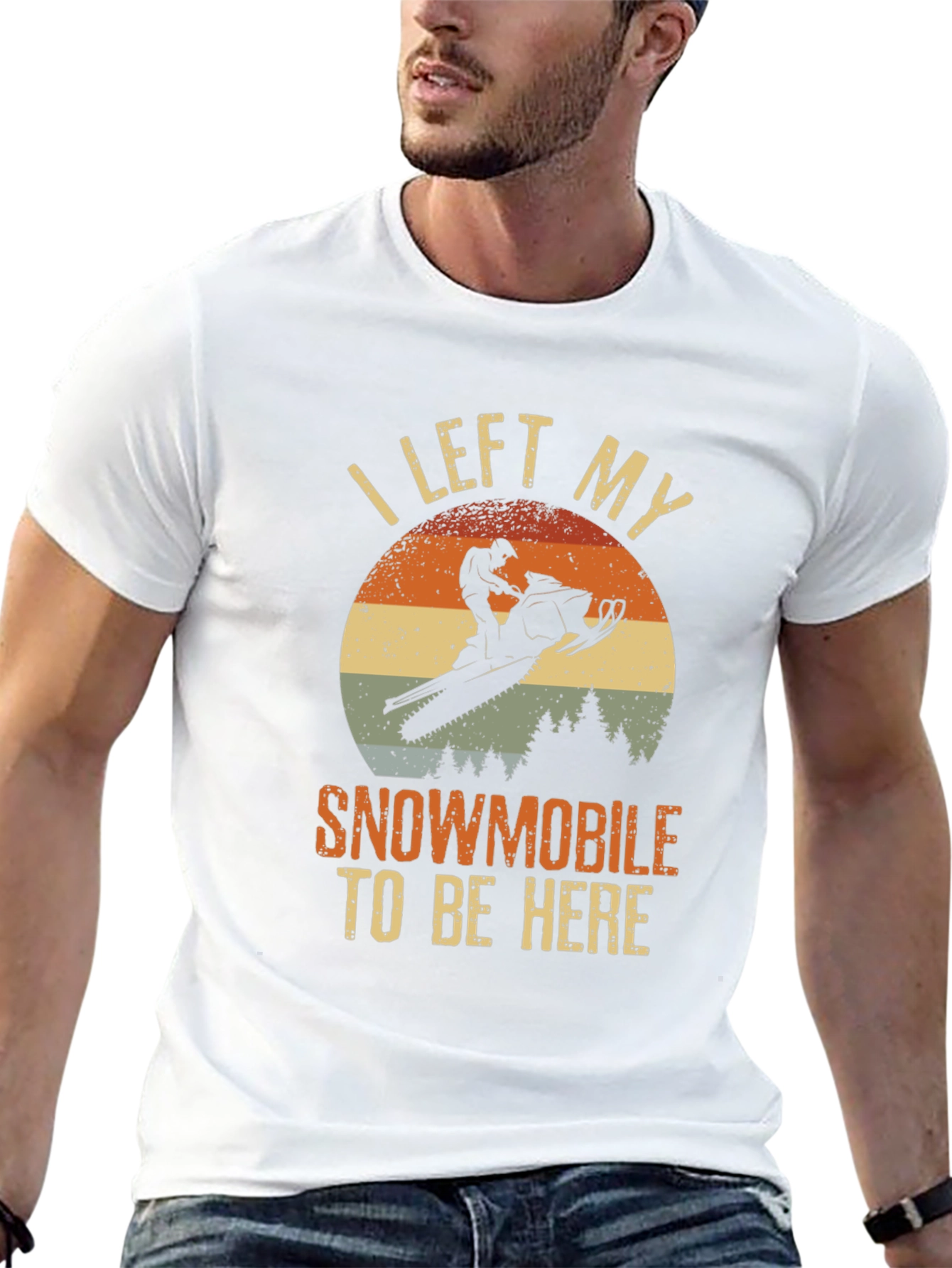 Snowmobile T-Shirt - I Left My Snowmobile