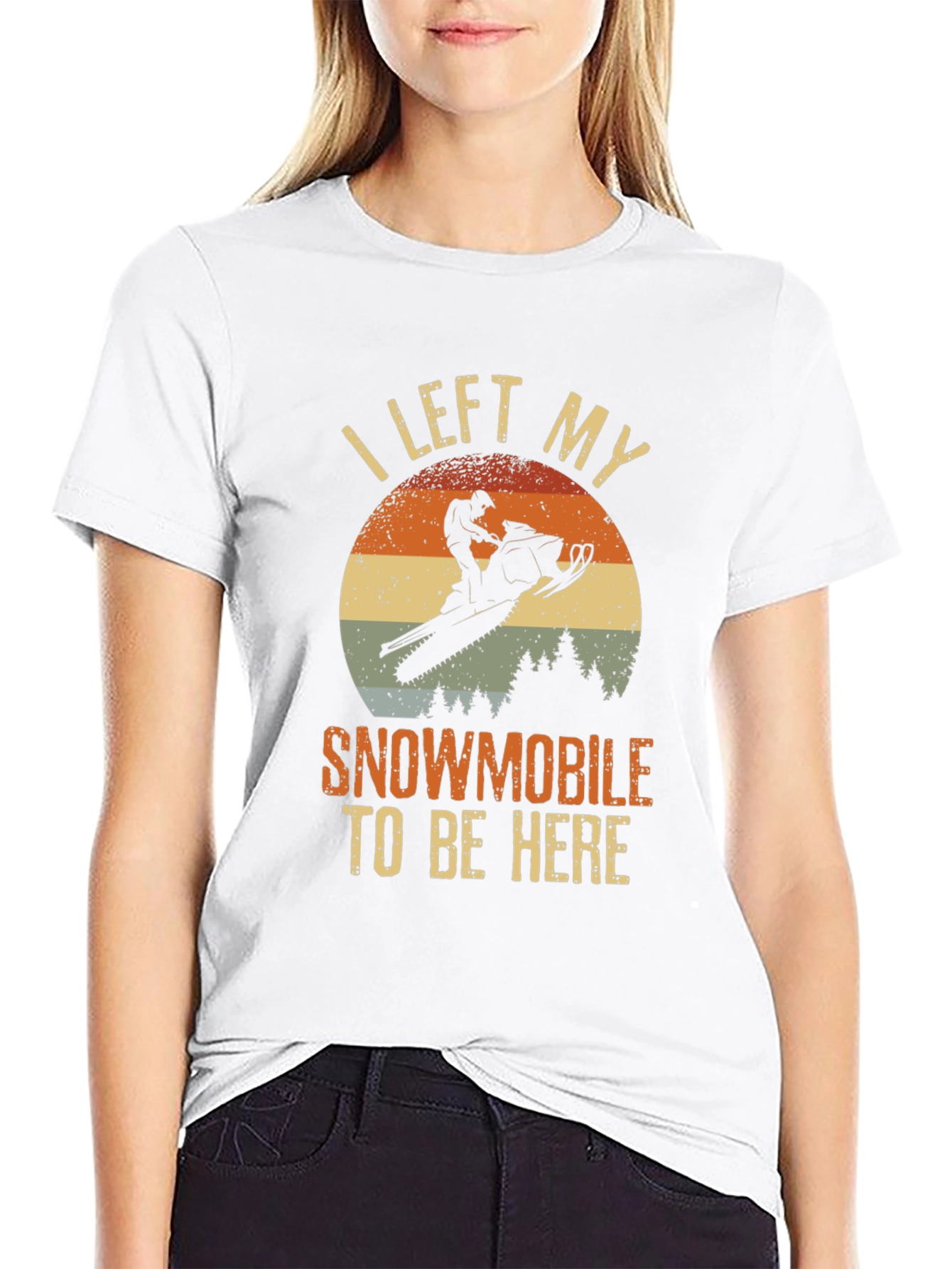 Snowmobile T-Shirt - I Left My Snowmobile