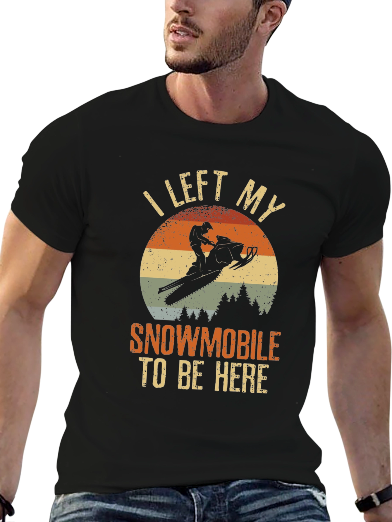 Snowmobile T-Shirt - I Left My Snowmobile