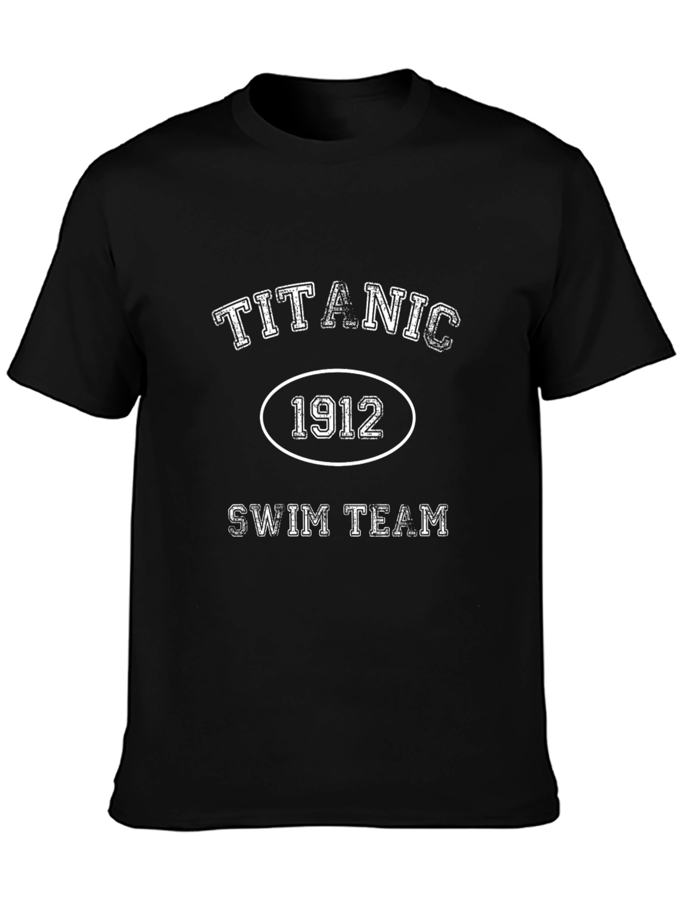 Titanic Swim Team 1912 Black T-Shirt