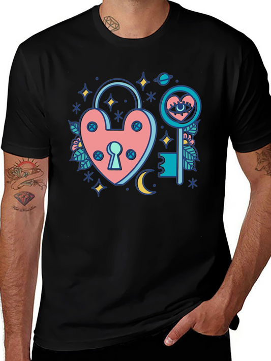 Lock and Key Graphic T-Shirt