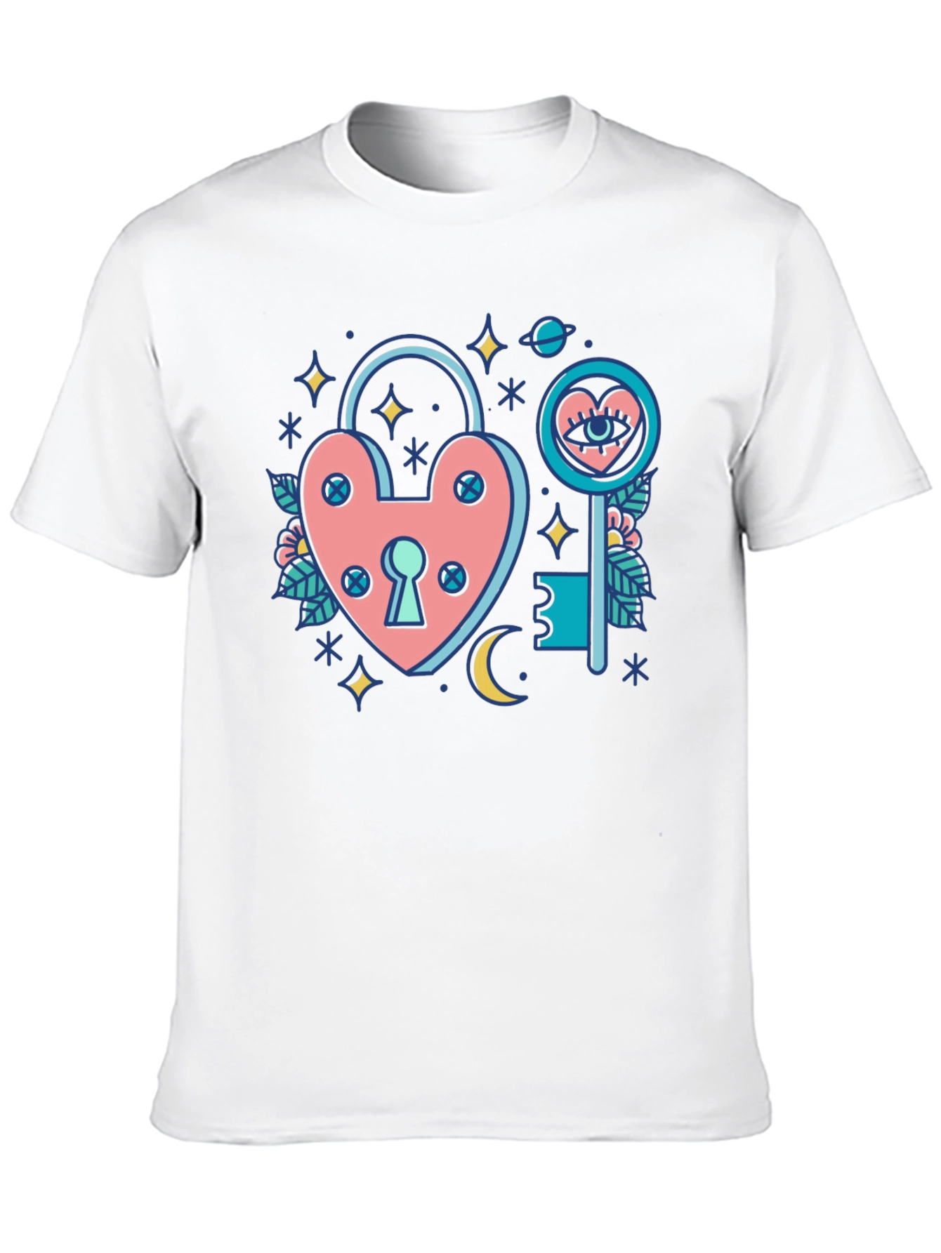 Lock and Key Graphic T-Shirt