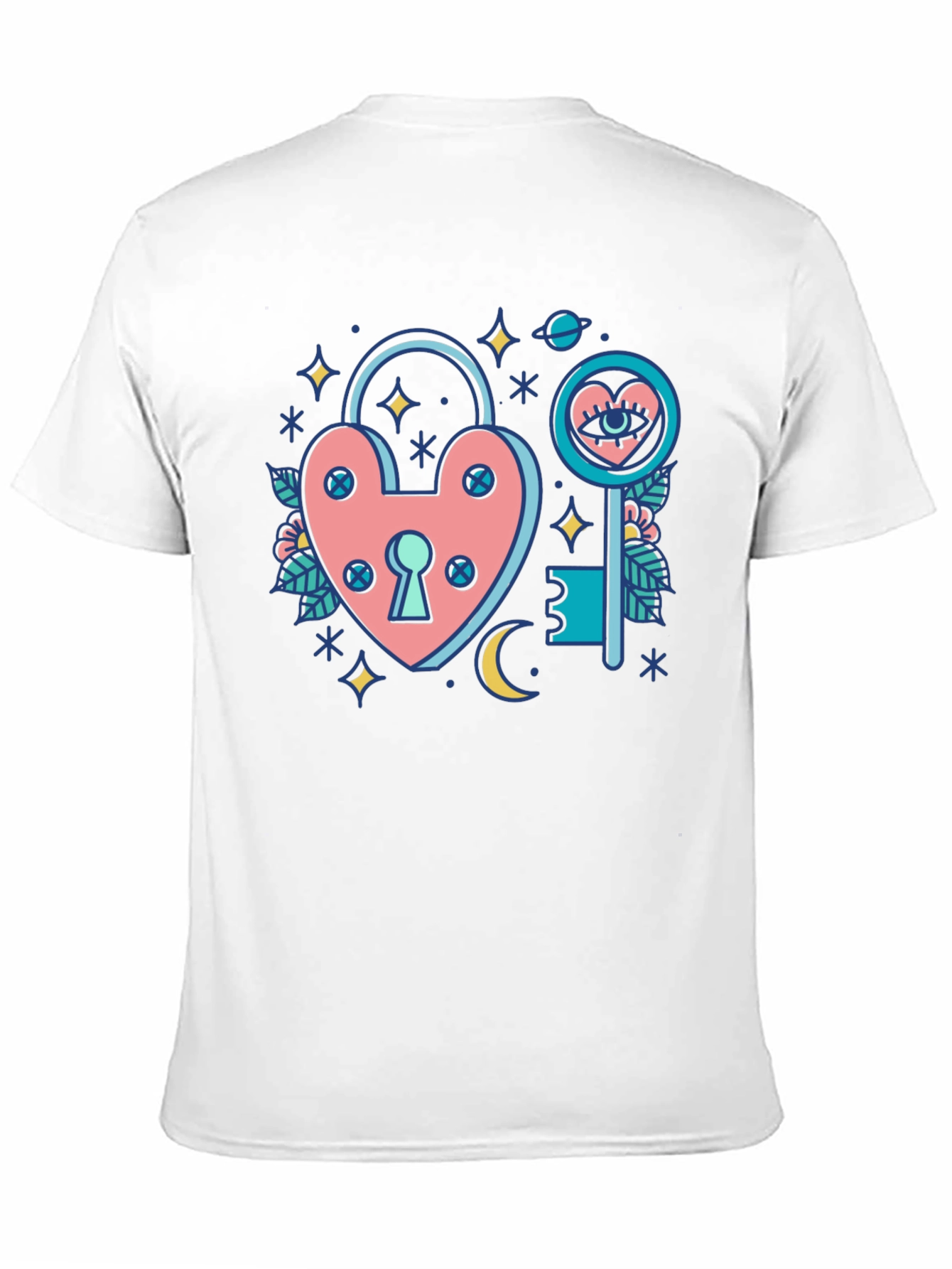 Lock and Key Graphic T-Shirt