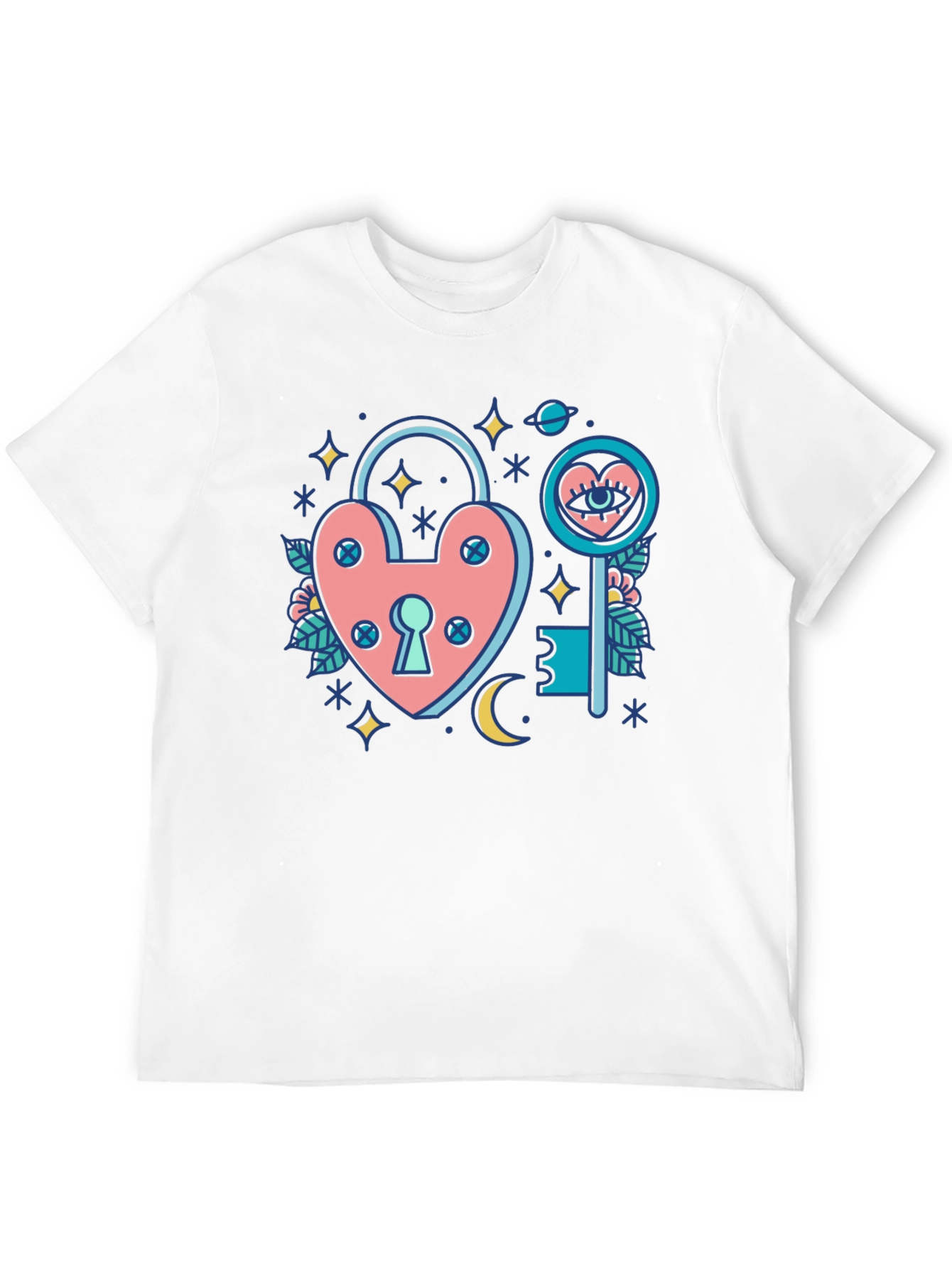Lock and Key Graphic T-Shirt