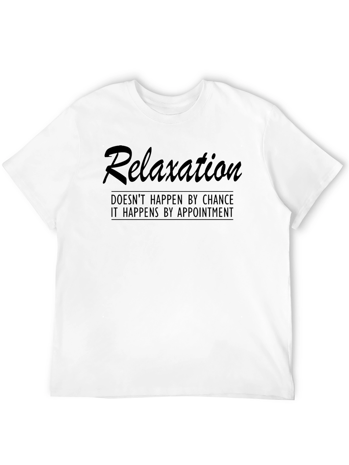 Relaxation Appointment Graphic Tee - Black