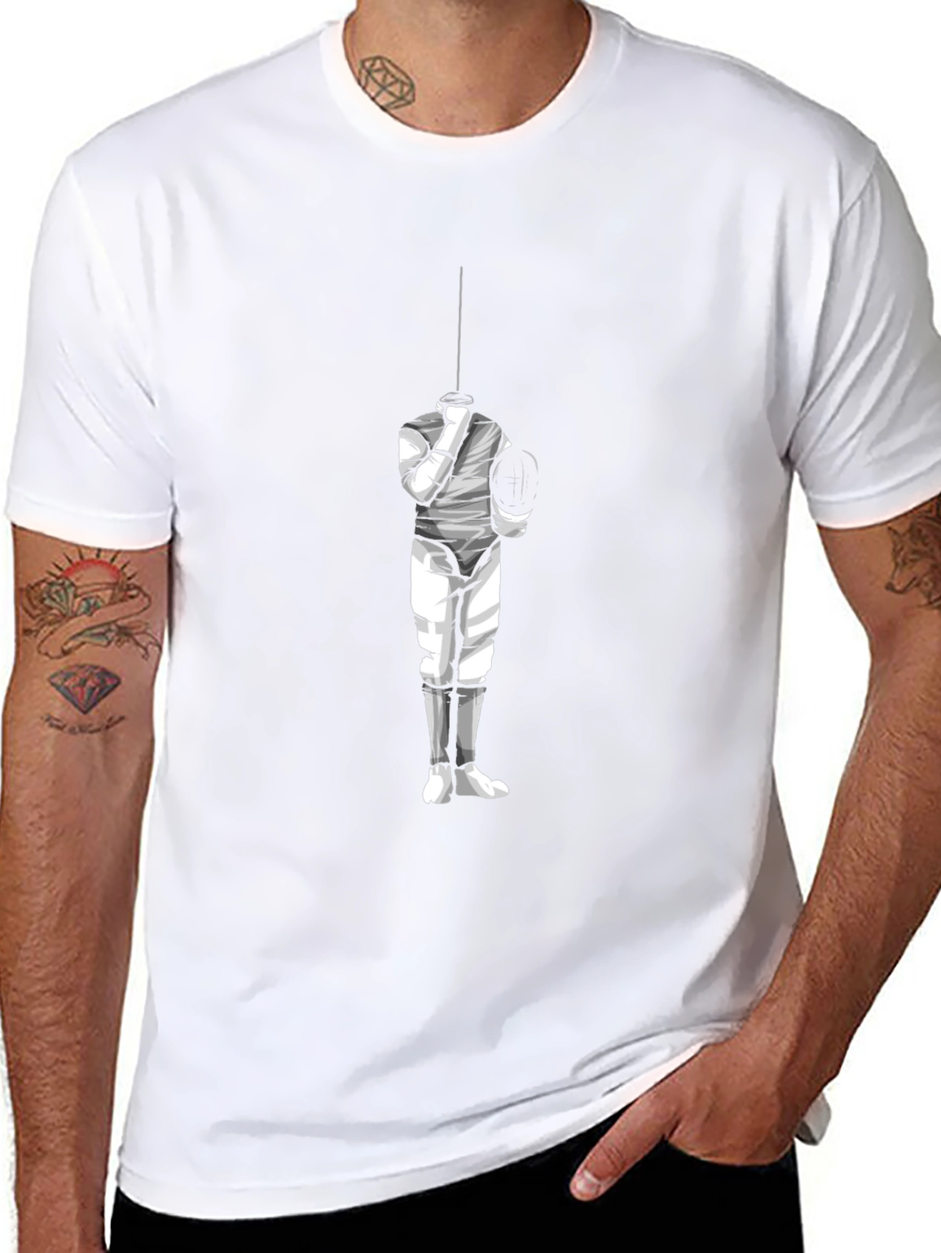 Fencing Graphic Tee - Stylish Sportswear