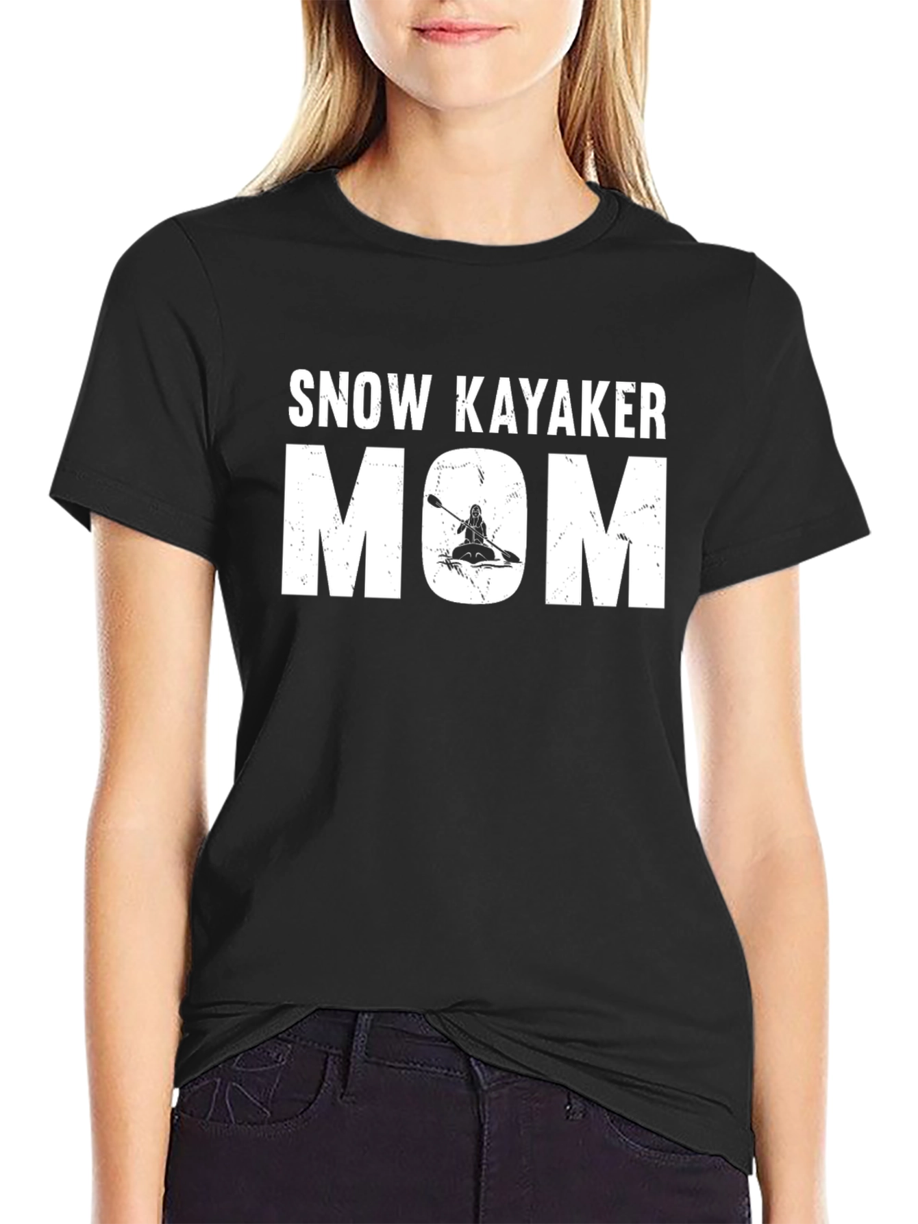Snow Kayaker Mom T-Shirt