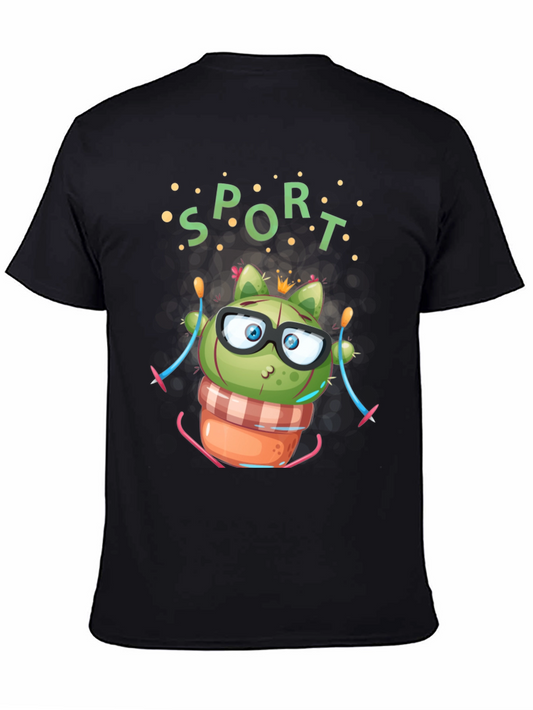 Cactus Skier Black T-Shirt