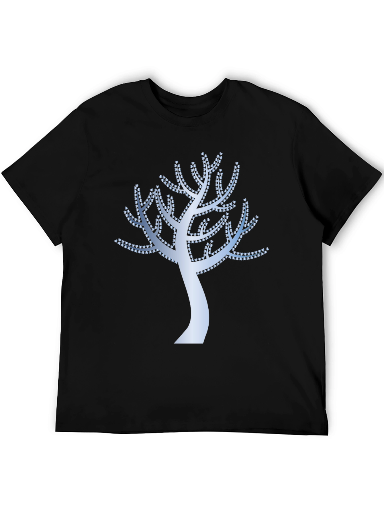 Stylish Tree Graphic Black T-Shirt