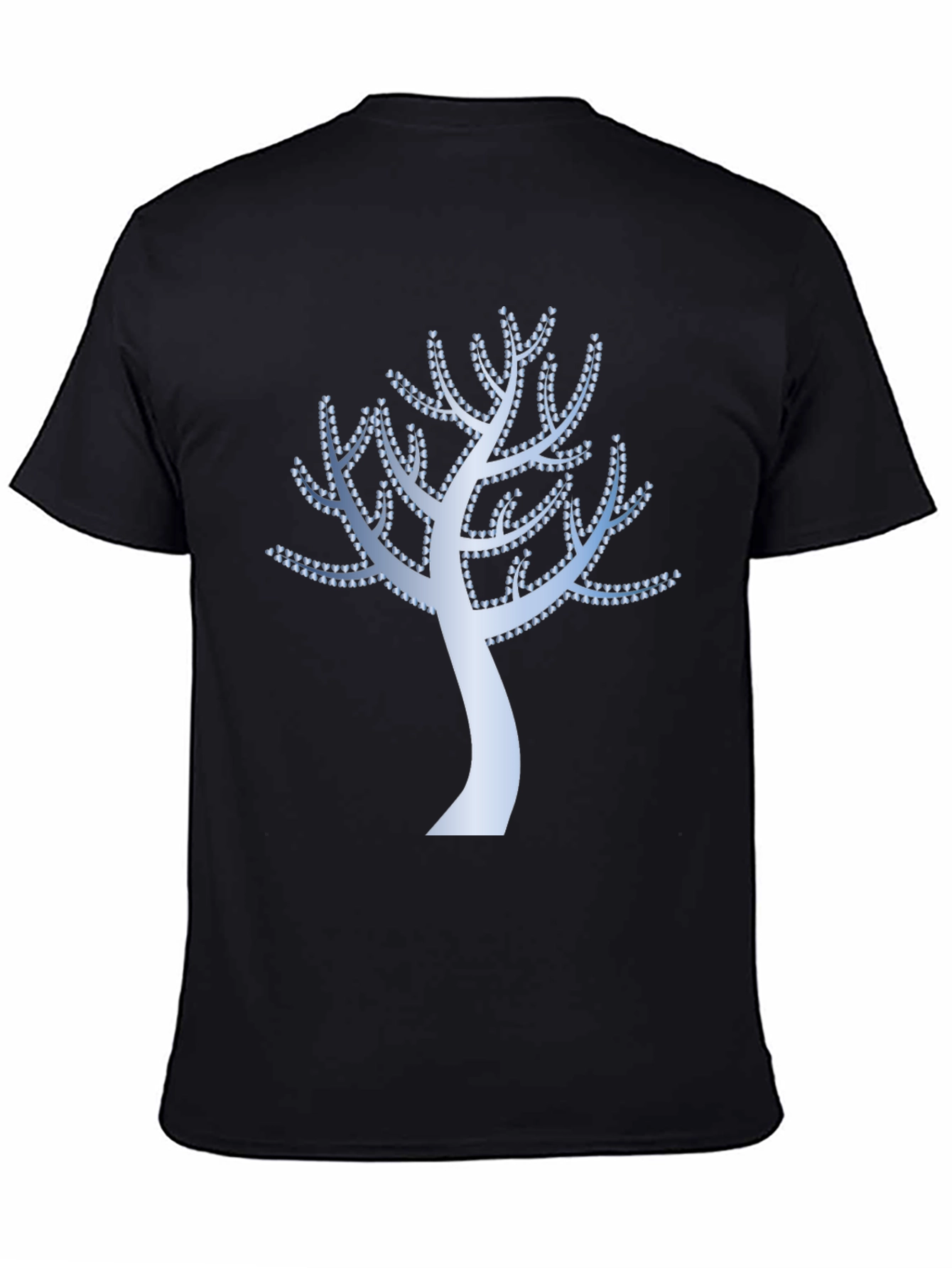 Stylish Tree Graphic Black T-Shirt