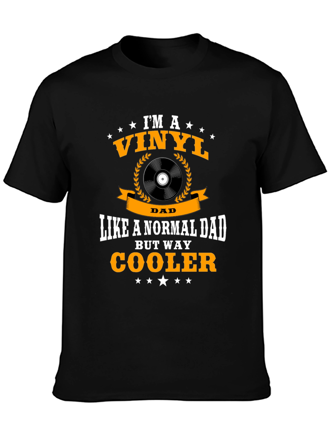 Vinyl Dad Graphic T-Shirt - Cool Fathers Day Gift