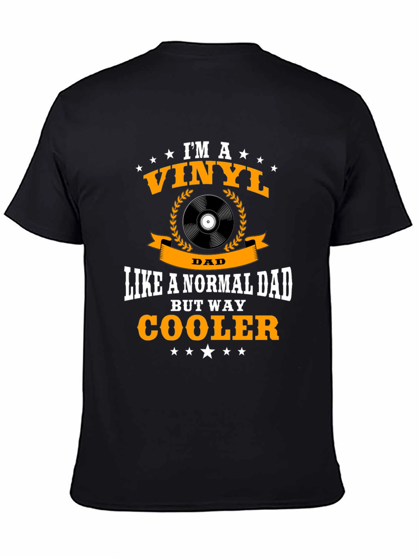 Vinyl Dad Graphic T-Shirt - Cool Fathers Day Gift