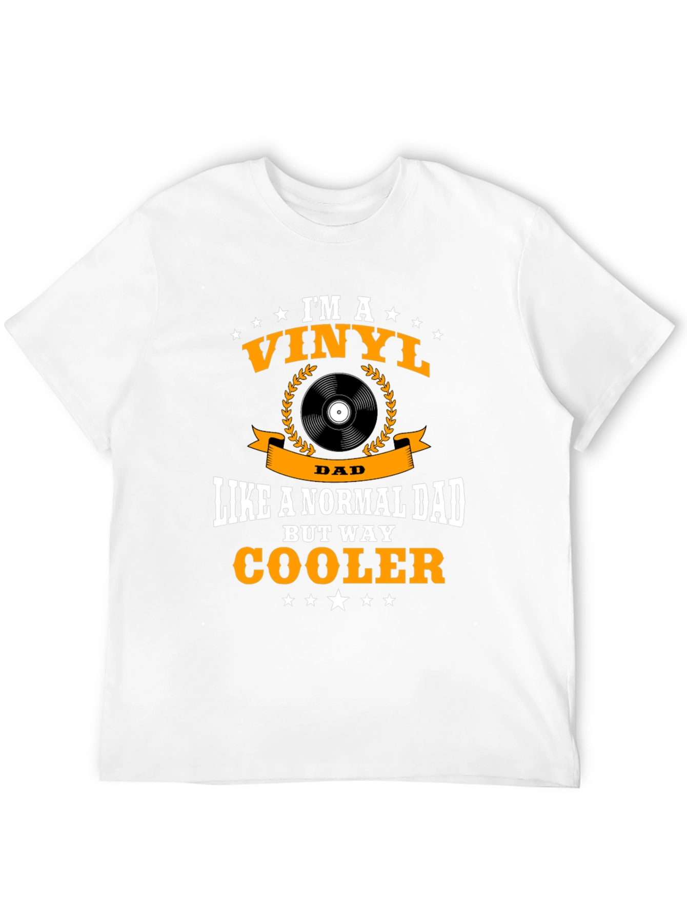 Vinyl Dad Graphic T-Shirt - Cool Fathers Day Gift