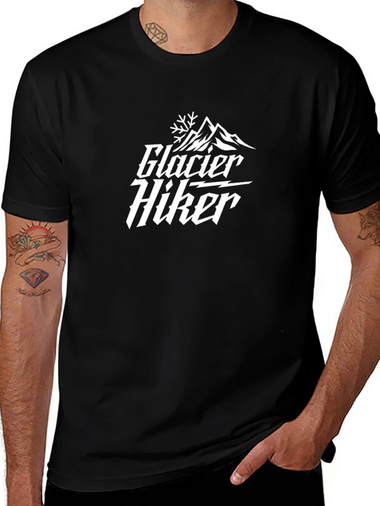 Glacier Hiker Black Graphic Tee