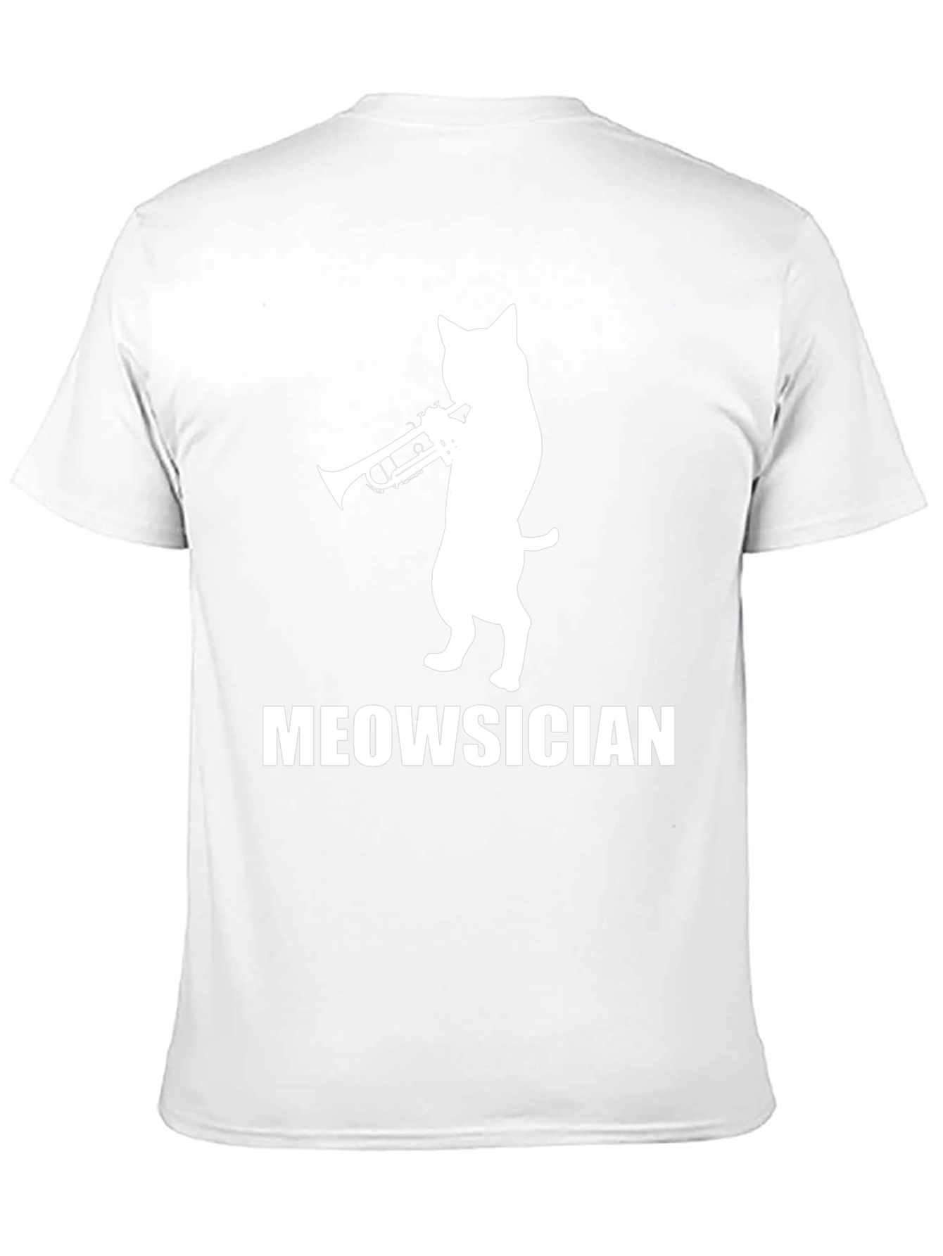 Meowsician Cat Trumpet Player T-Shirt