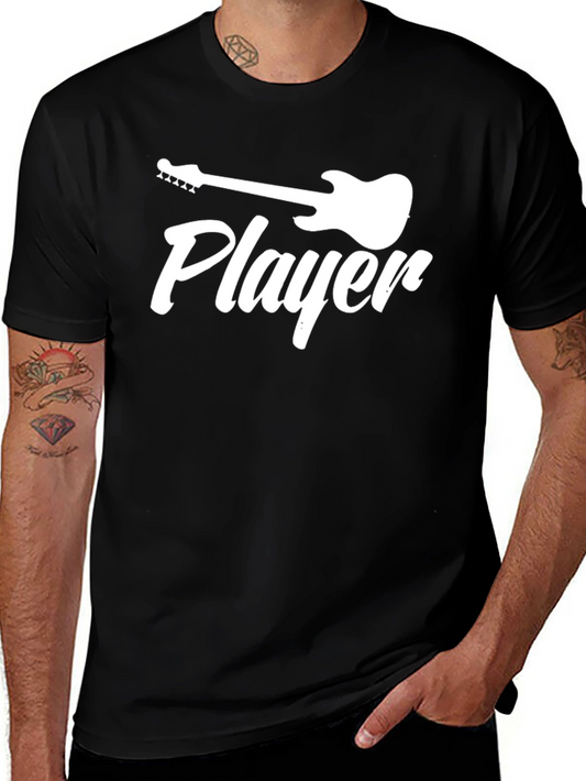 Guitar Player Black T-Shirt