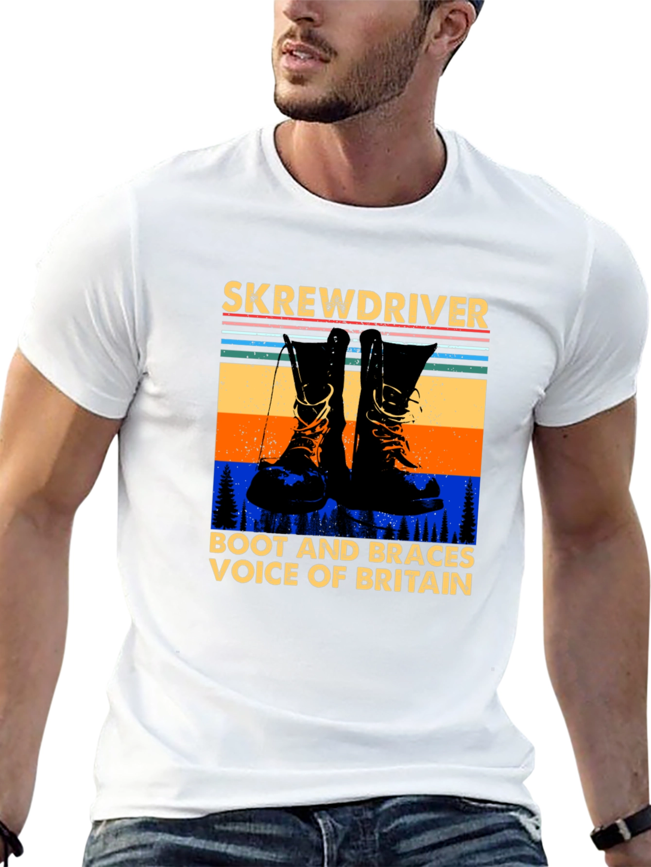 Skrewdriver Boot and Braces Voice of Britain T-Shirt