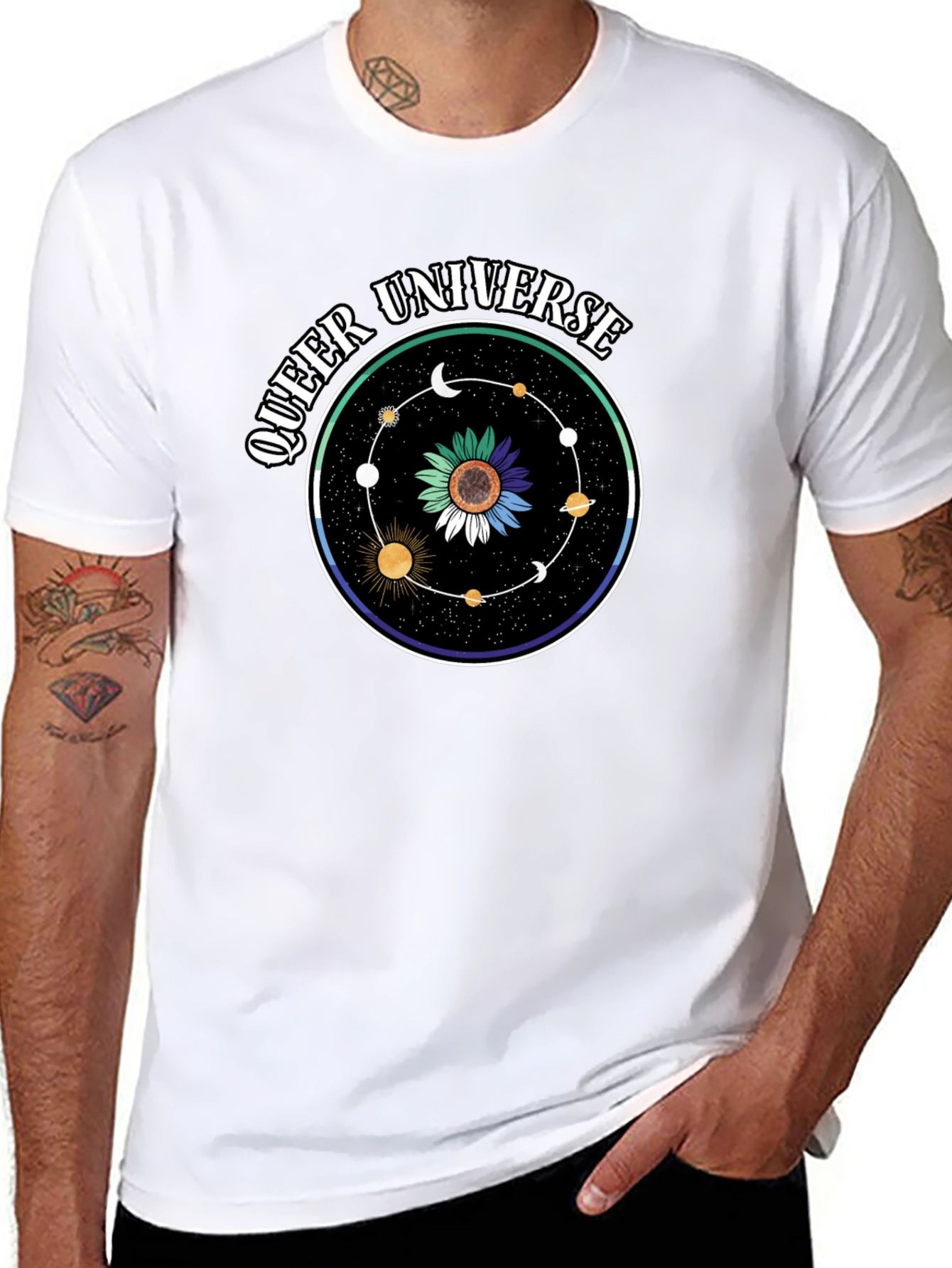 Queer Universe T-Shirt - Black Graphic Tee