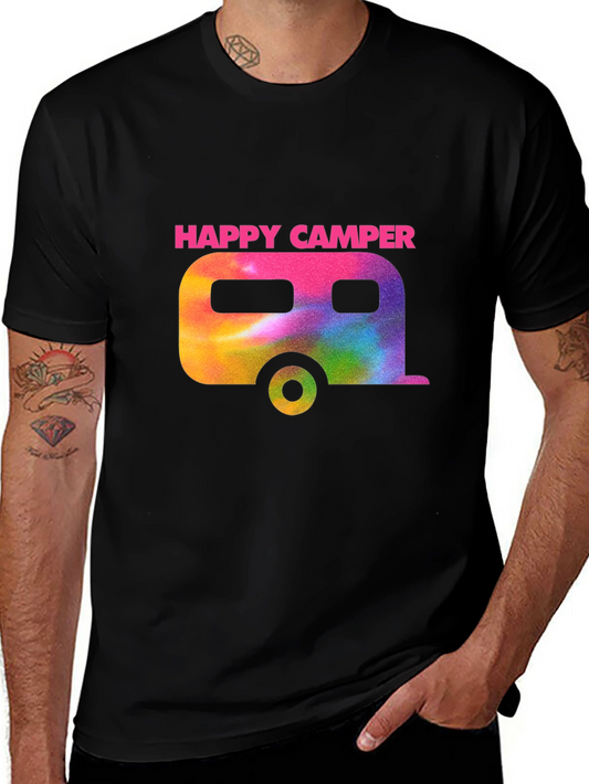 Happy Camper Tie Dye Graphic Tee