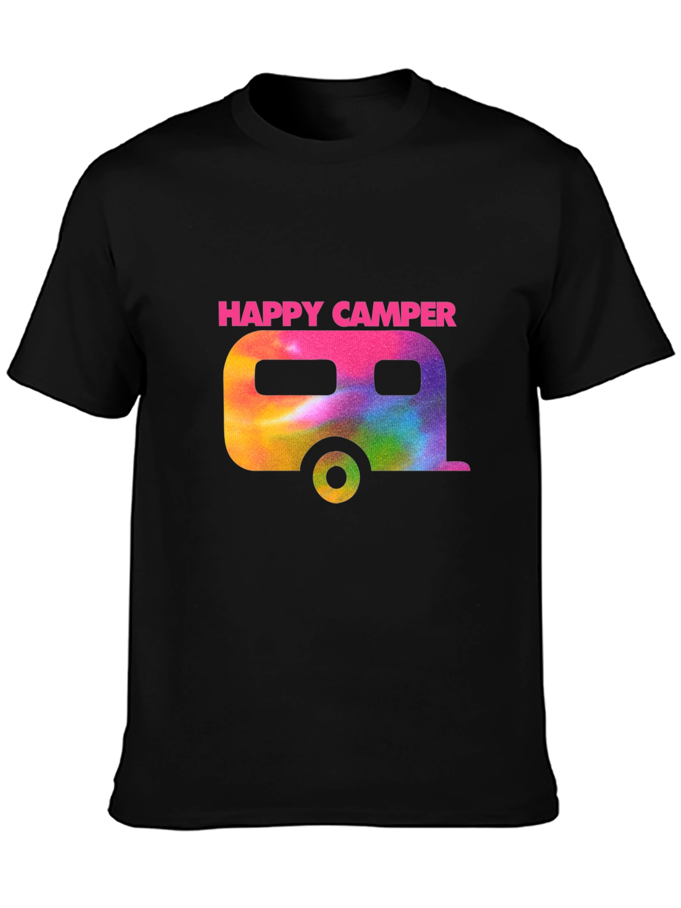 Happy Camper Tie Dye Graphic Tee