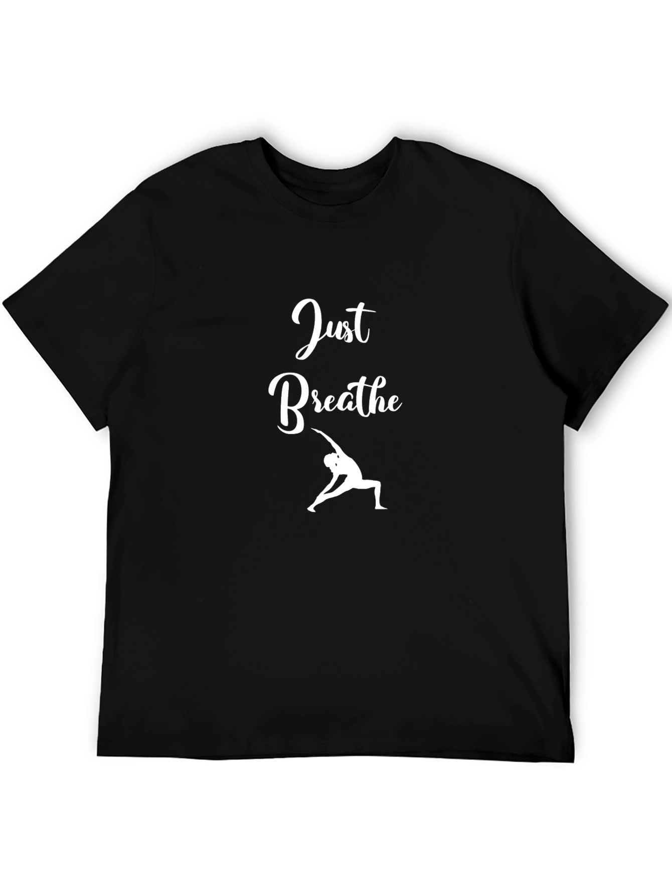 Just Breathe Yoga Black T-Shirt