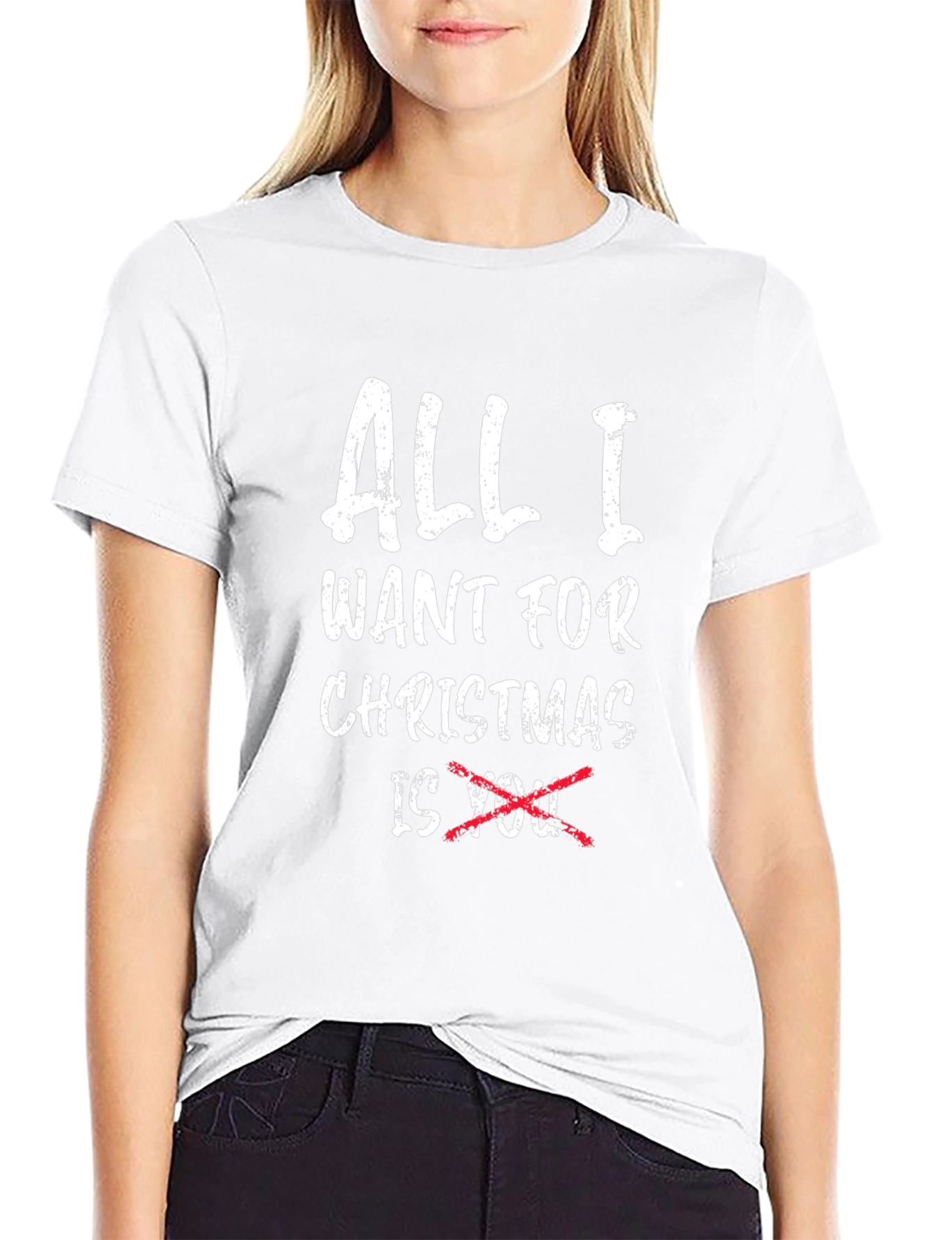 Funny Christmas T-Shirt - All I Want is Beer
