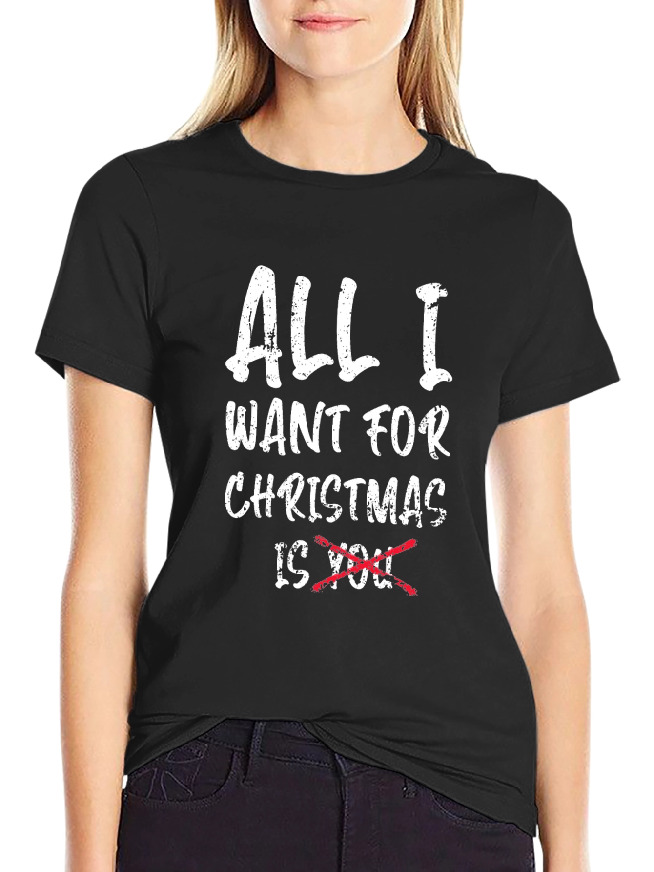 Funny Christmas T-Shirt - All I Want is Beer