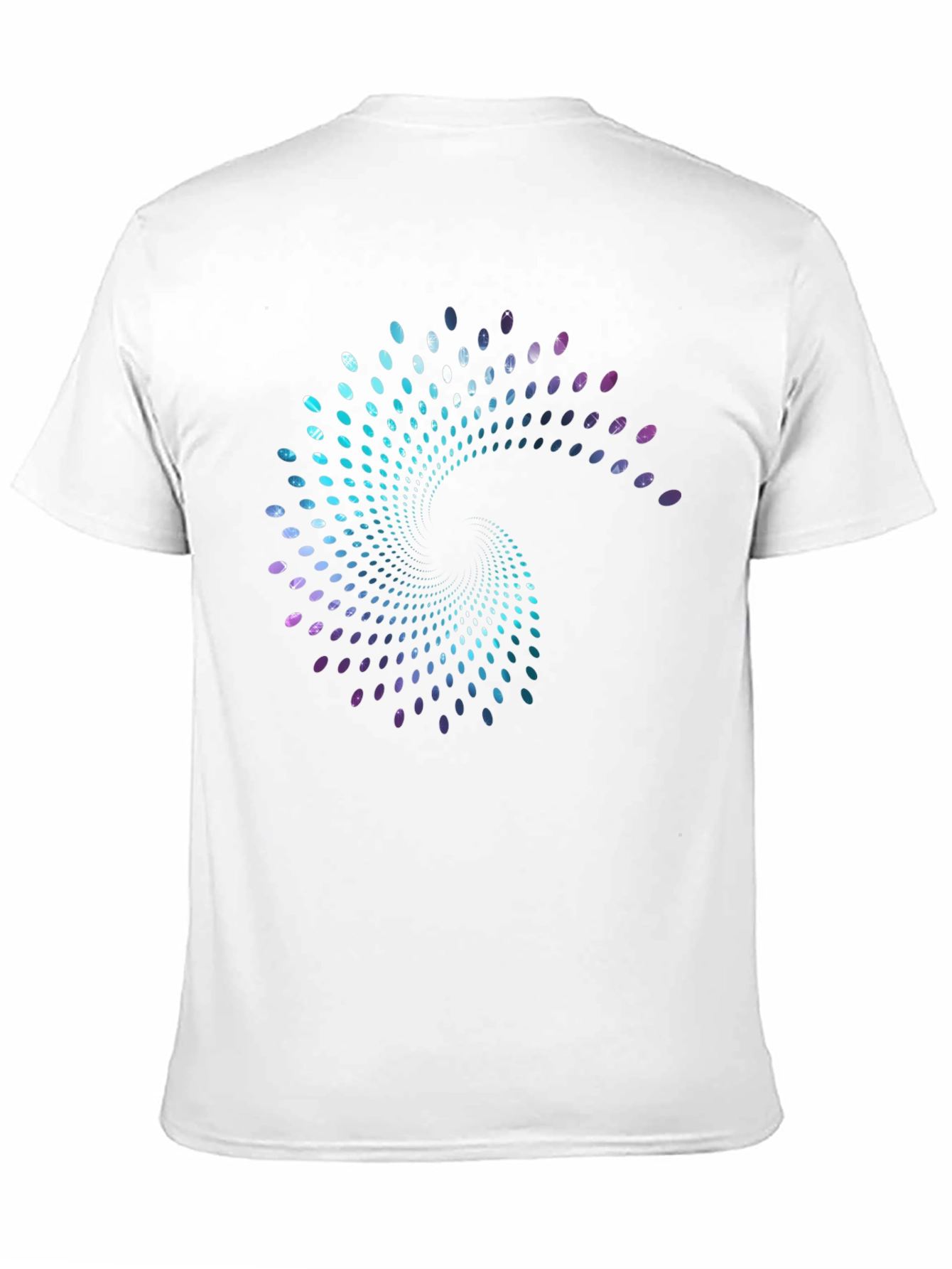 Spiral Galaxy Graphic Print Black T-Shirt