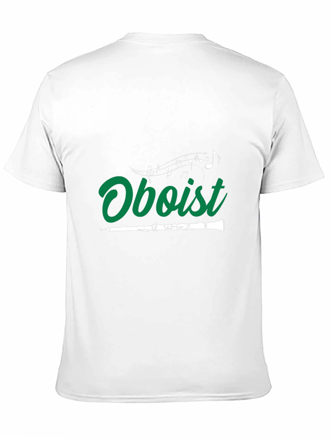 Oboist Music Notes Black T-Shirt