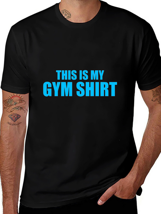 This is My Gym Shirt - Mens Black Graphic Tee