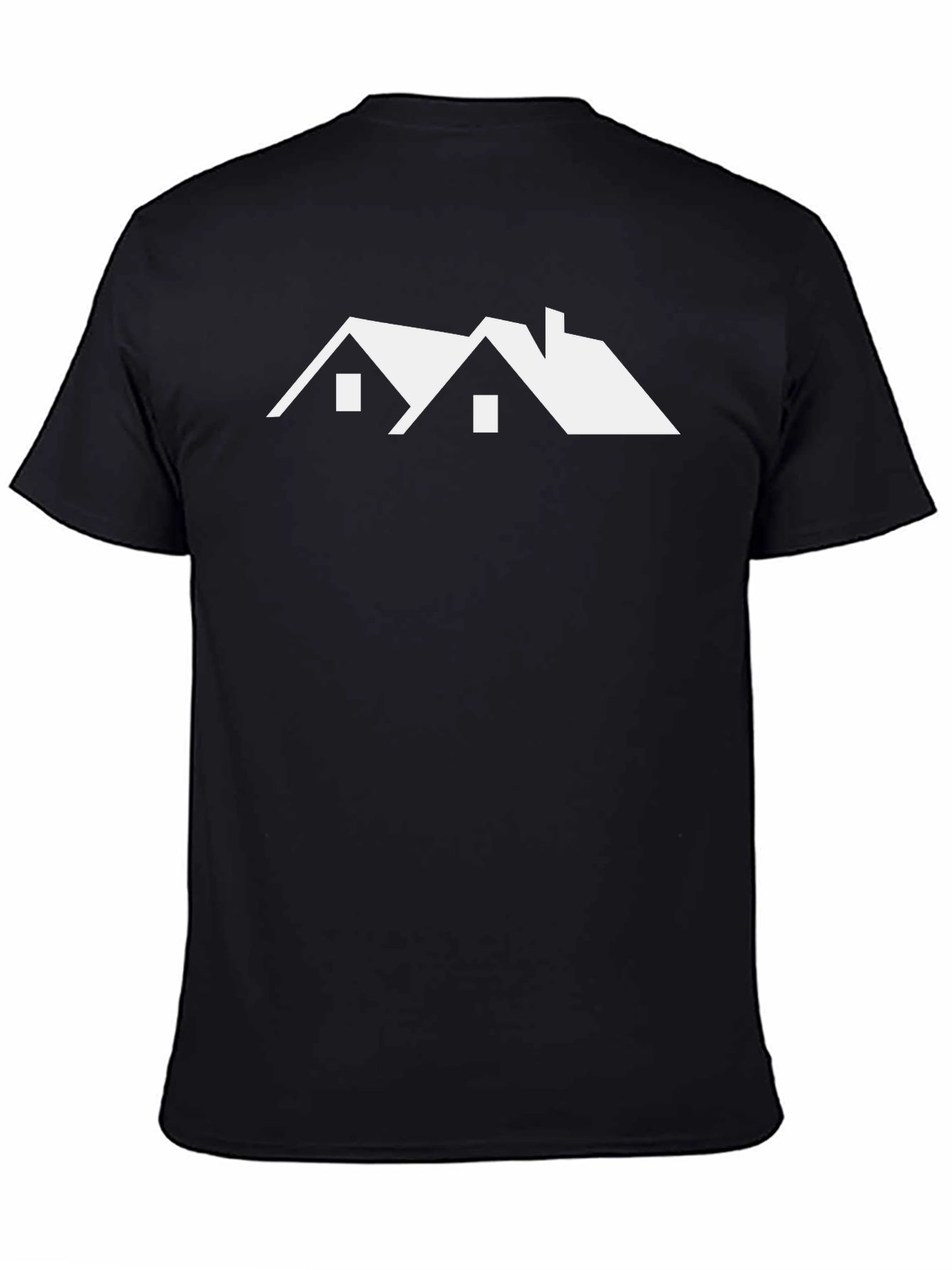 Modern House Graphic Tee - Black Short Sleeve