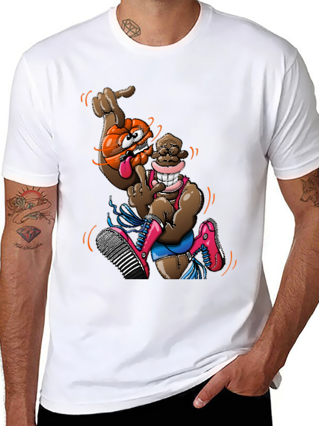 Novelty Cartoon Character Graphic Tee