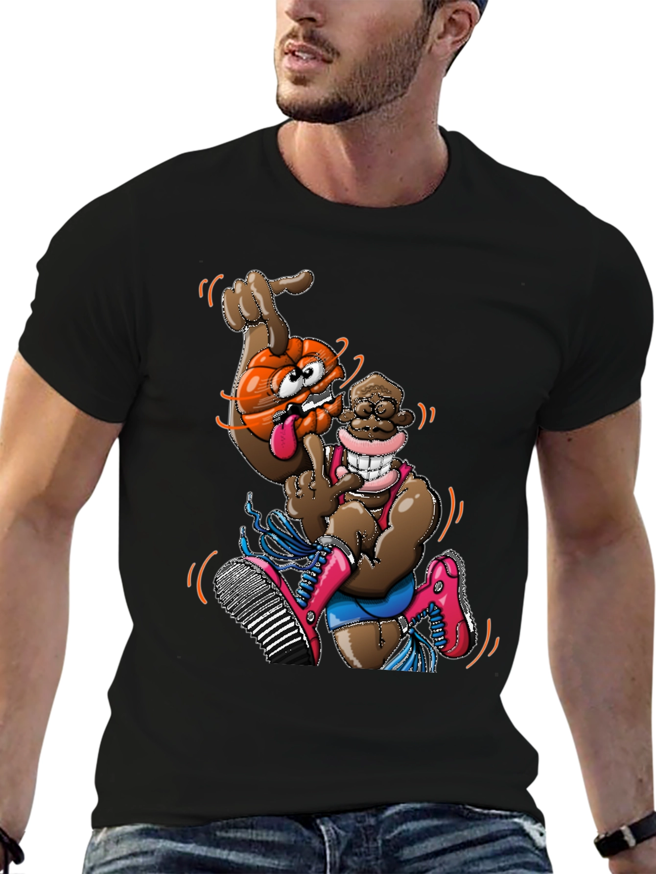 Novelty Cartoon Character Graphic Tee