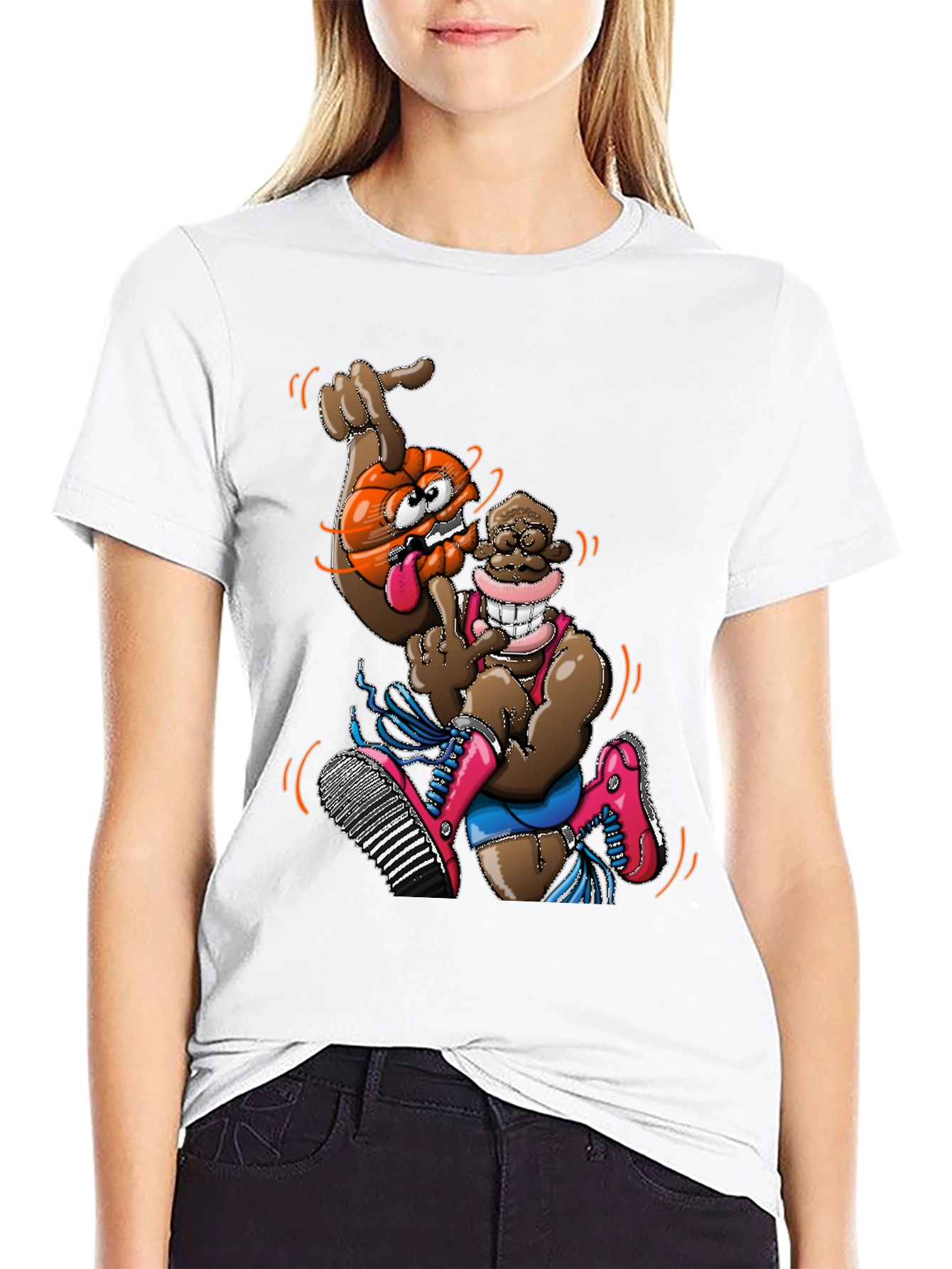Novelty Cartoon Character Graphic Tee