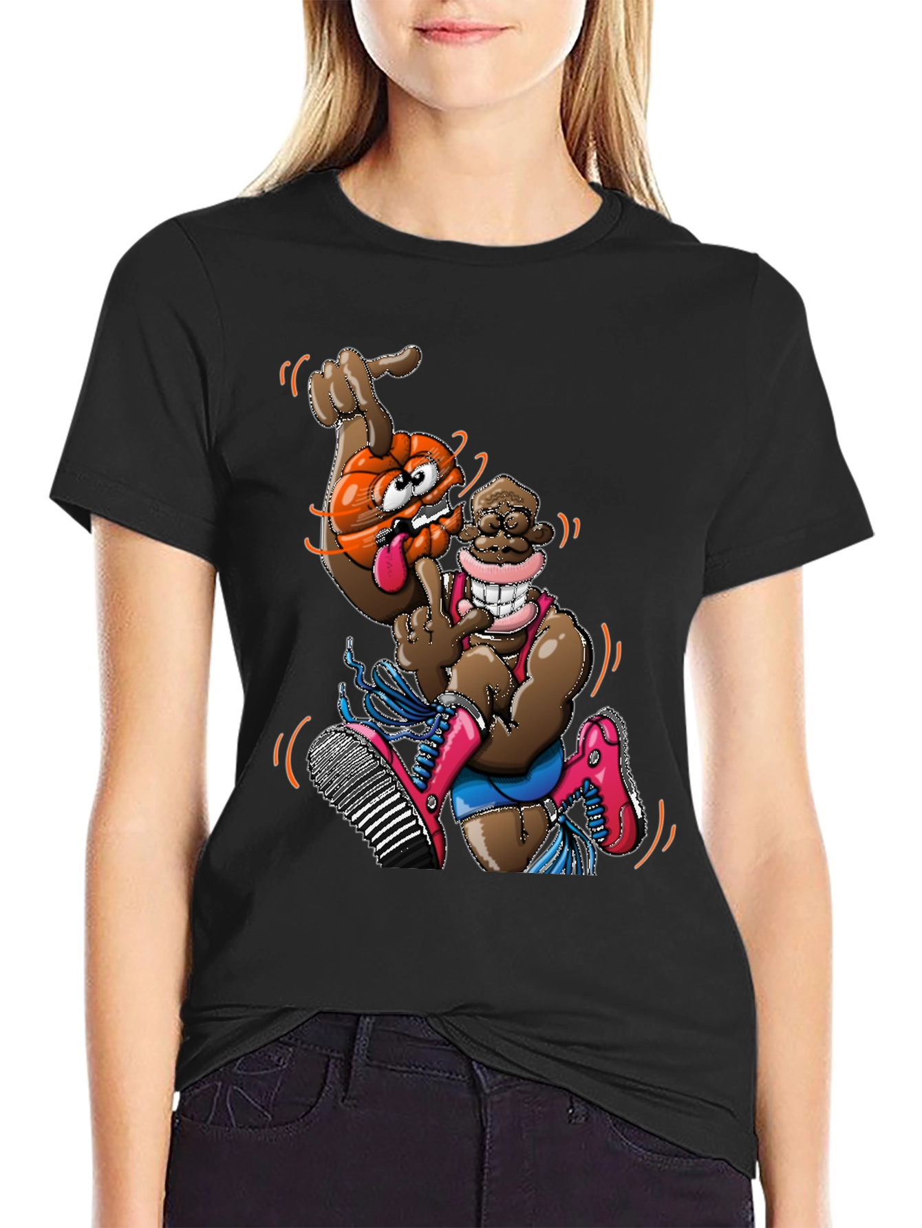 Novelty Cartoon Character Graphic Tee