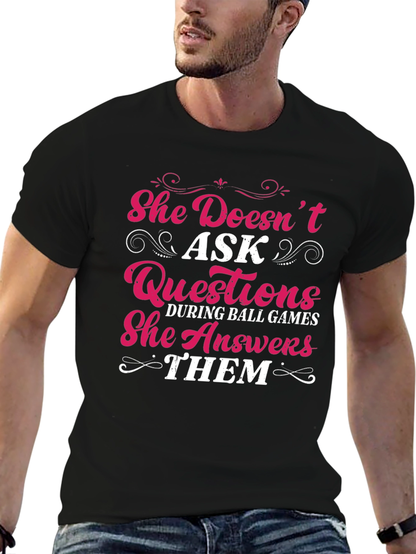 She Answers Them T-Shirt