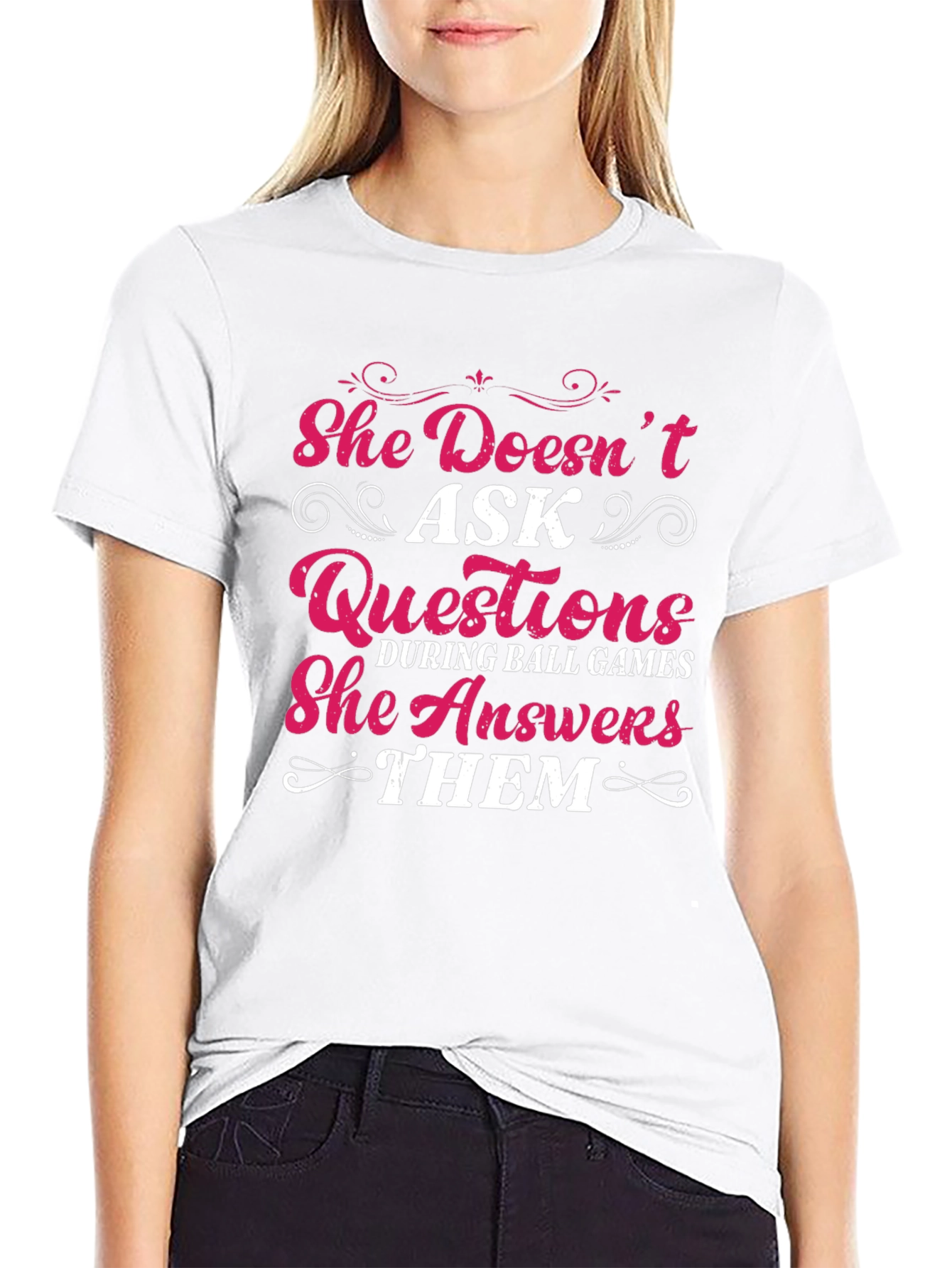 She Answers Them T-Shirt