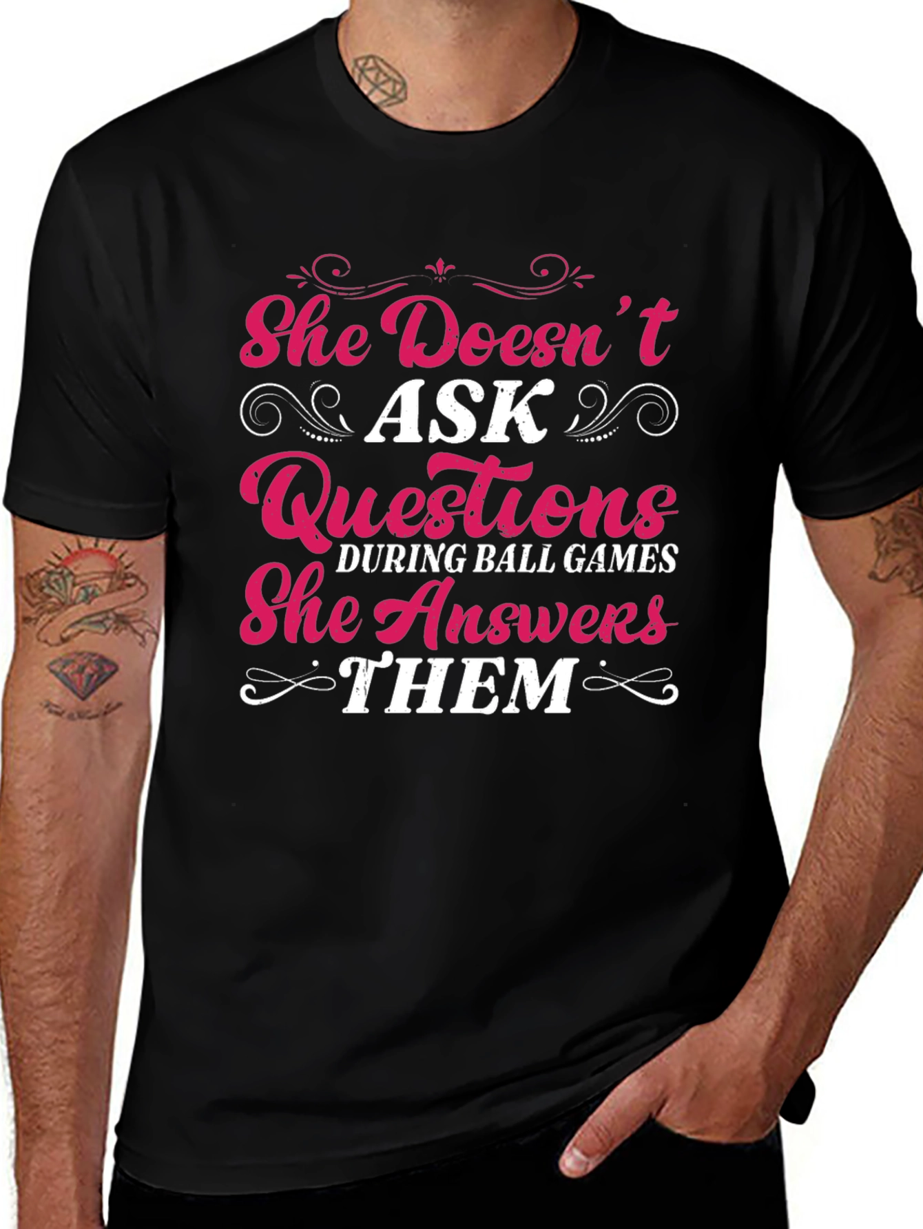 She Answers Them T-Shirt