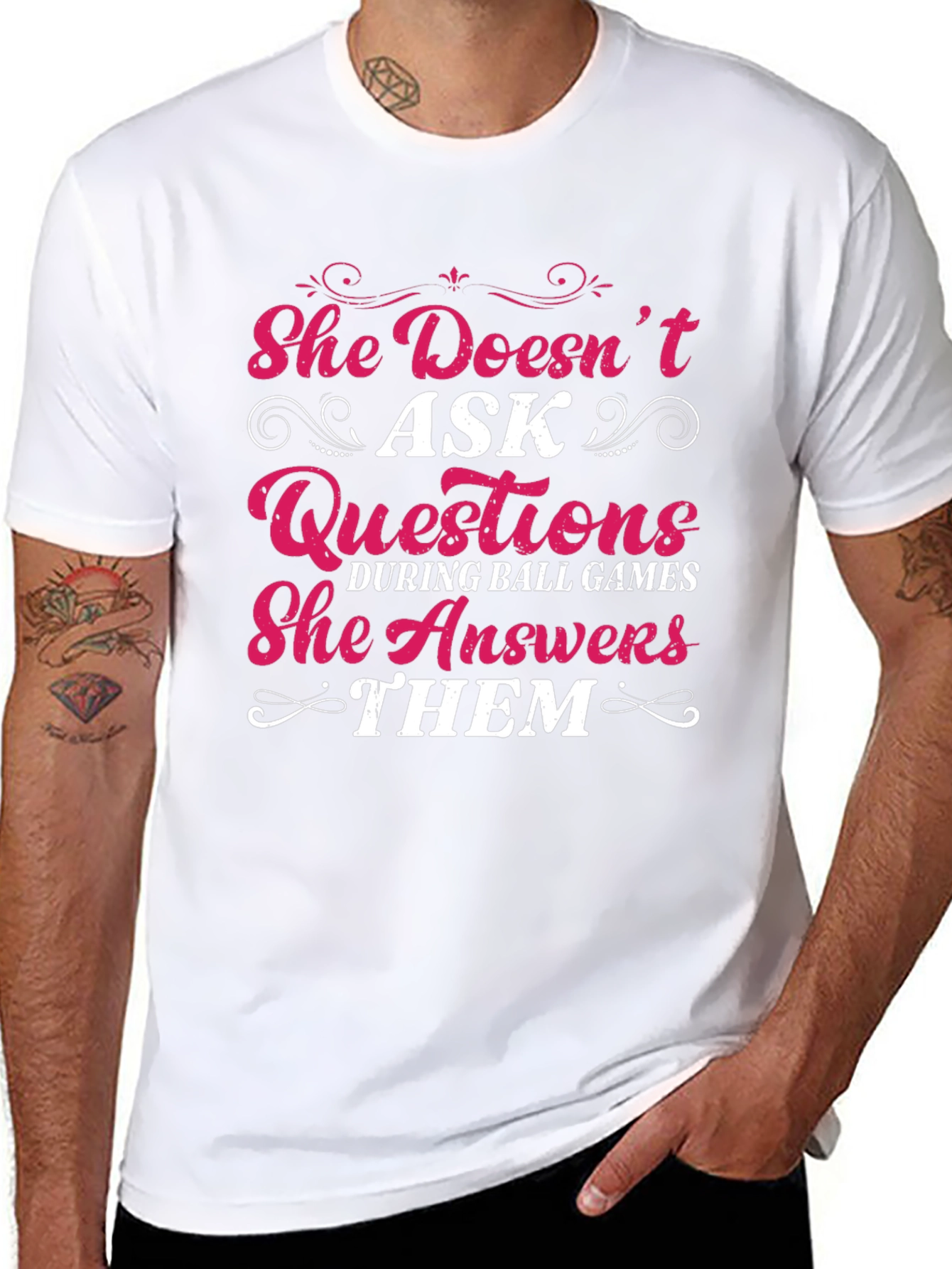 She Answers Them T-Shirt
