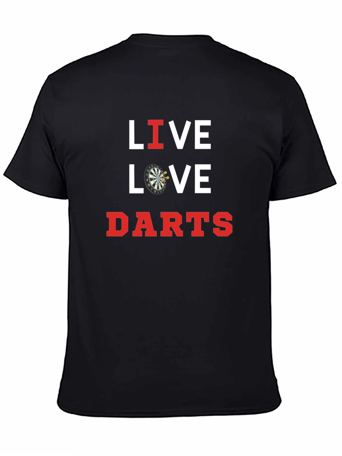Live Love Darts Black T-Shirt
