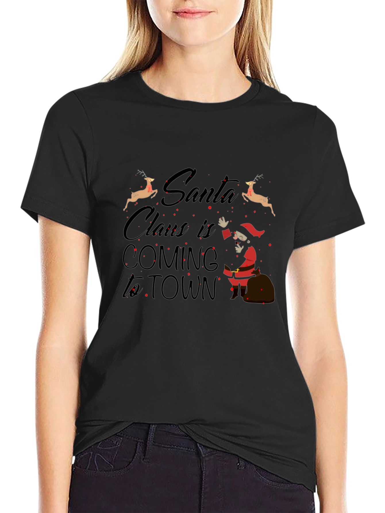 Santa Claus is Coming to Town Graphic T-Shirt