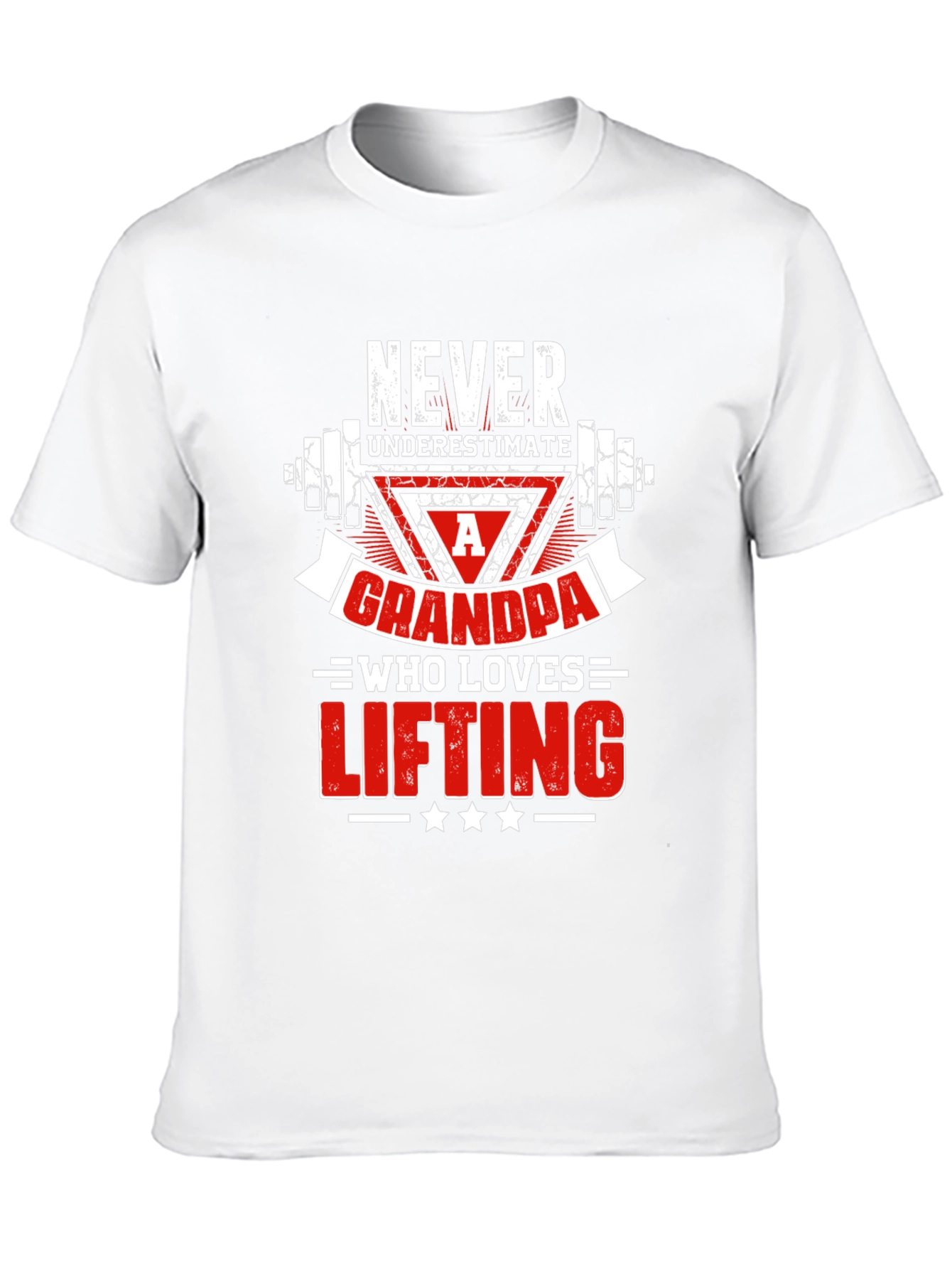 Never Underestimate a Grandpa Who Loves Lifting T-Shirt