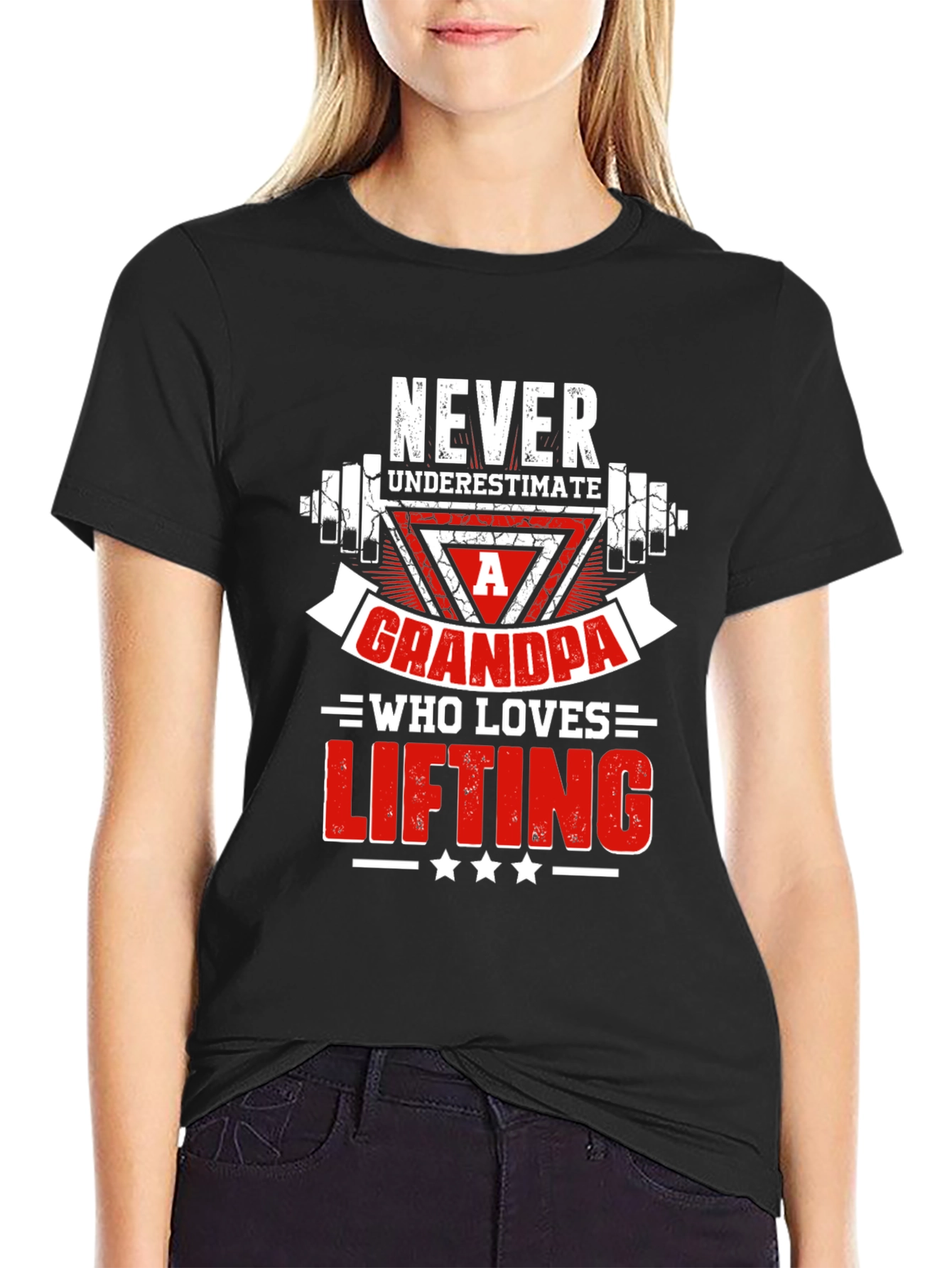 Never Underestimate a Grandpa Who Loves Lifting T-Shirt