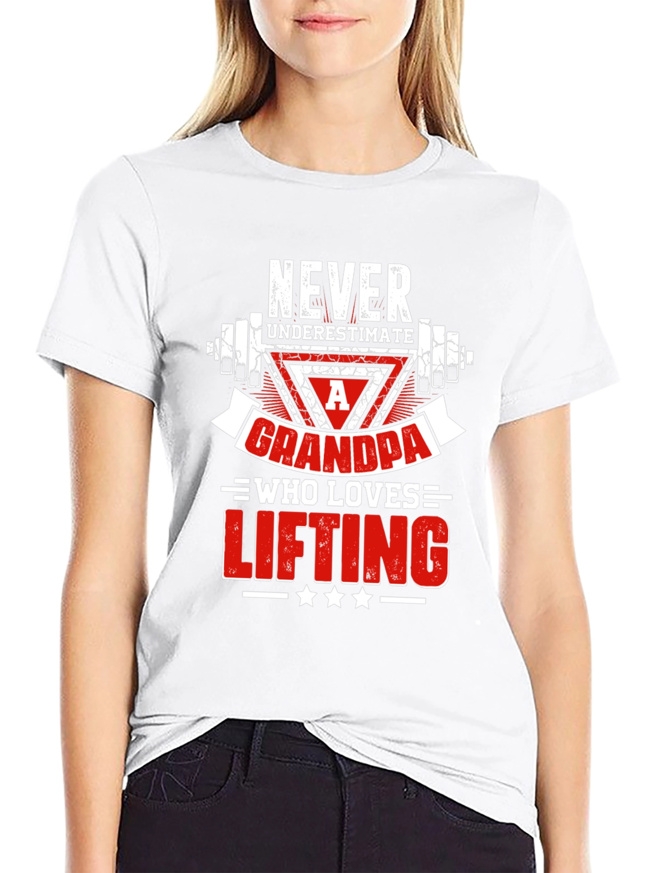 Never Underestimate a Grandpa Who Loves Lifting T-Shirt