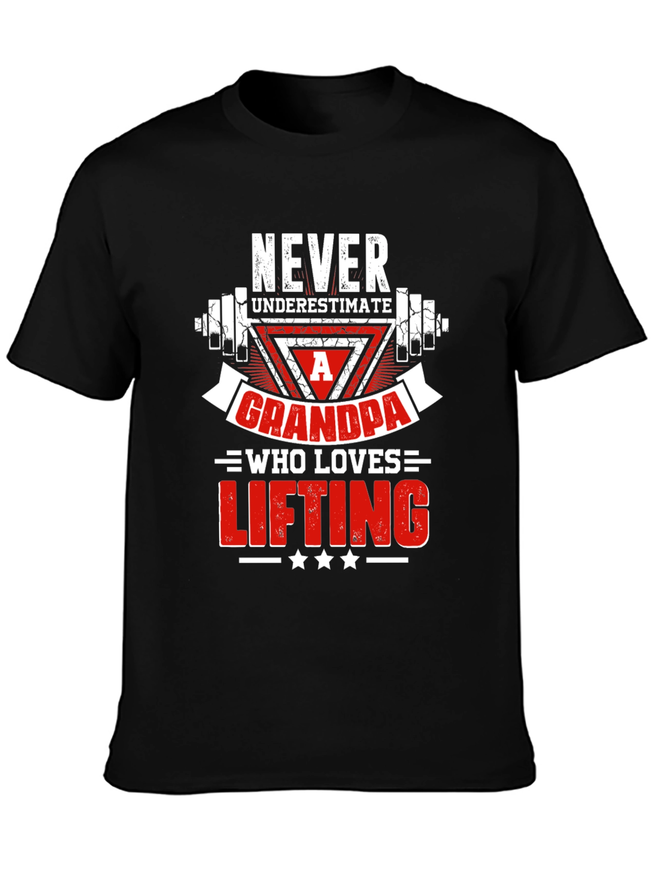 Never Underestimate a Grandpa Who Loves Lifting T-Shirt