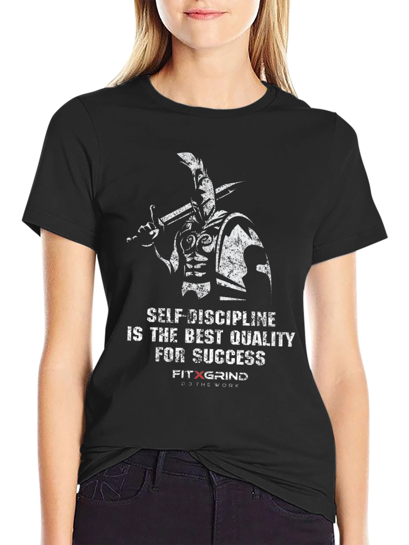 Spartan Warrior Motivation Graphic T-Shirt