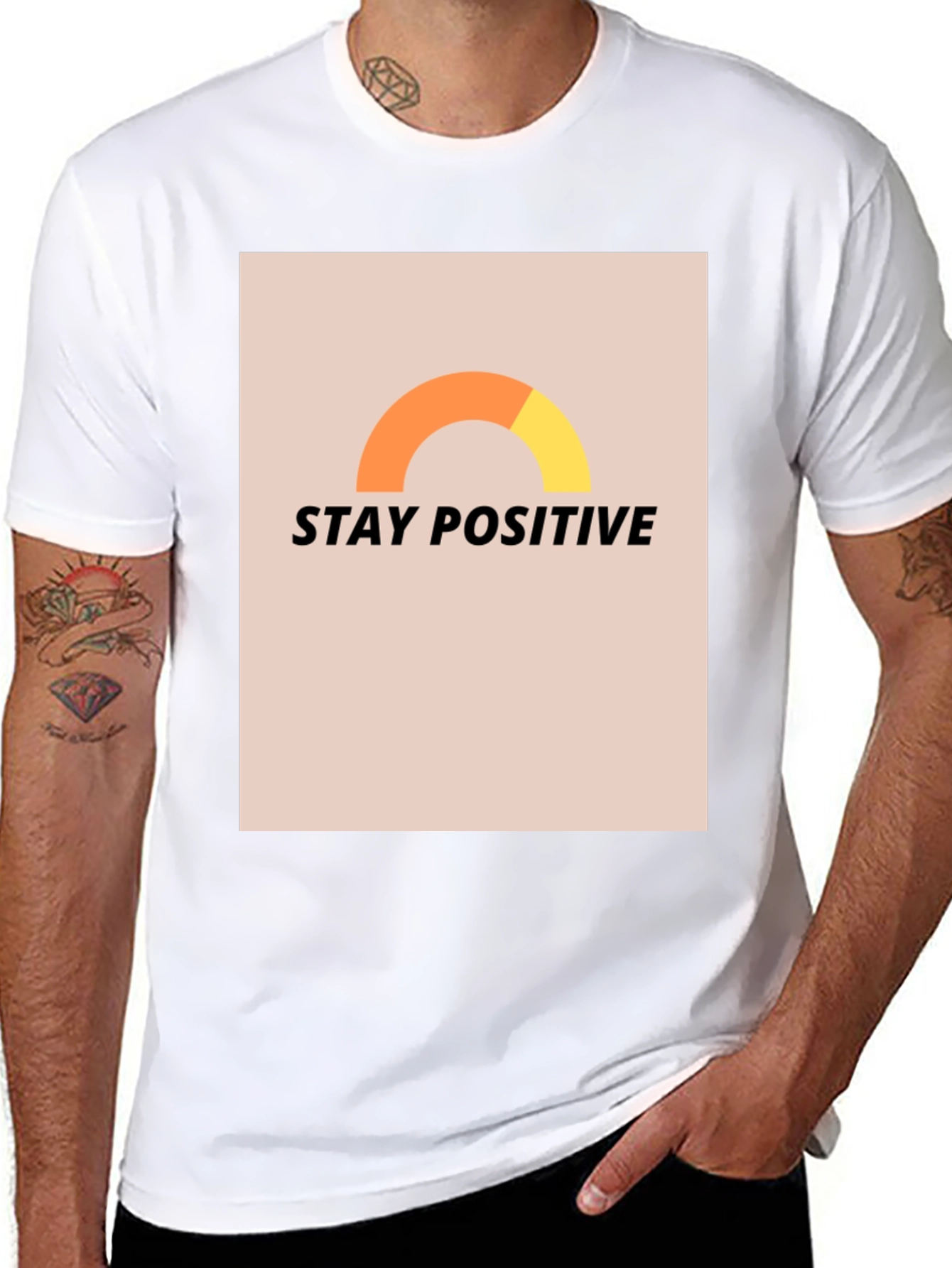 Stay Positive Graphic T-Shirt