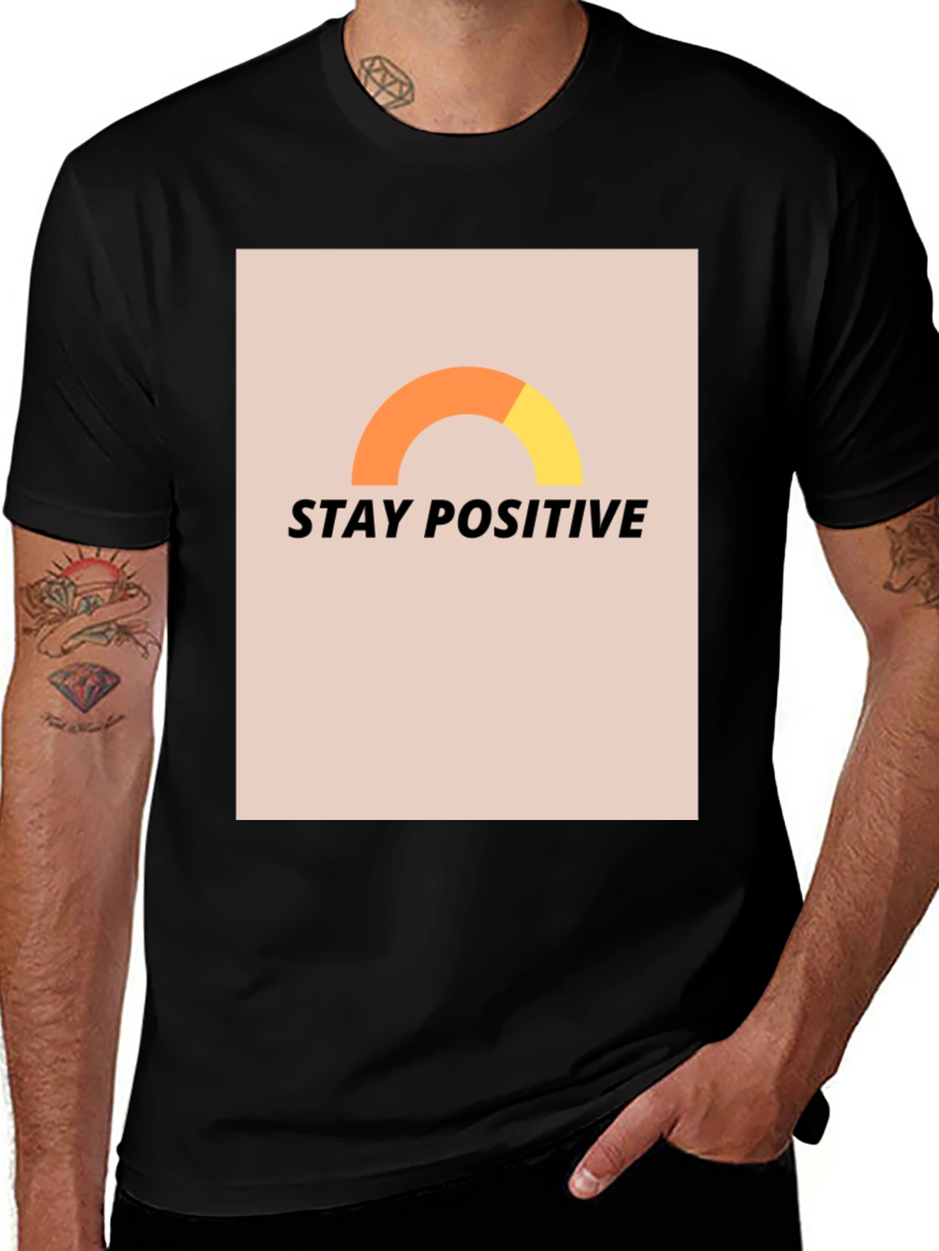Stay Positive Graphic T-Shirt