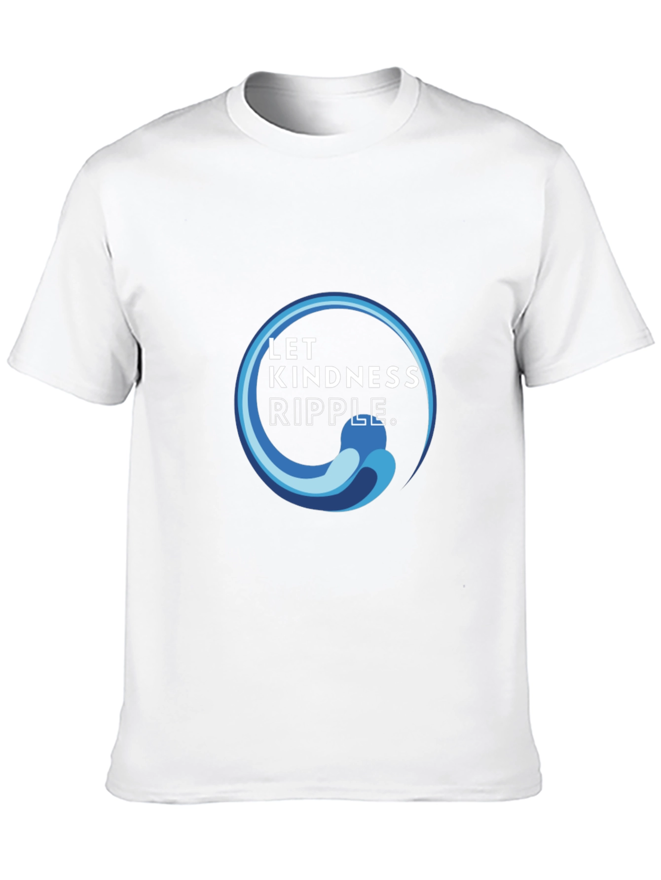 Kindness Ripple Black T-Shirt - Inspiring Graphic Tee