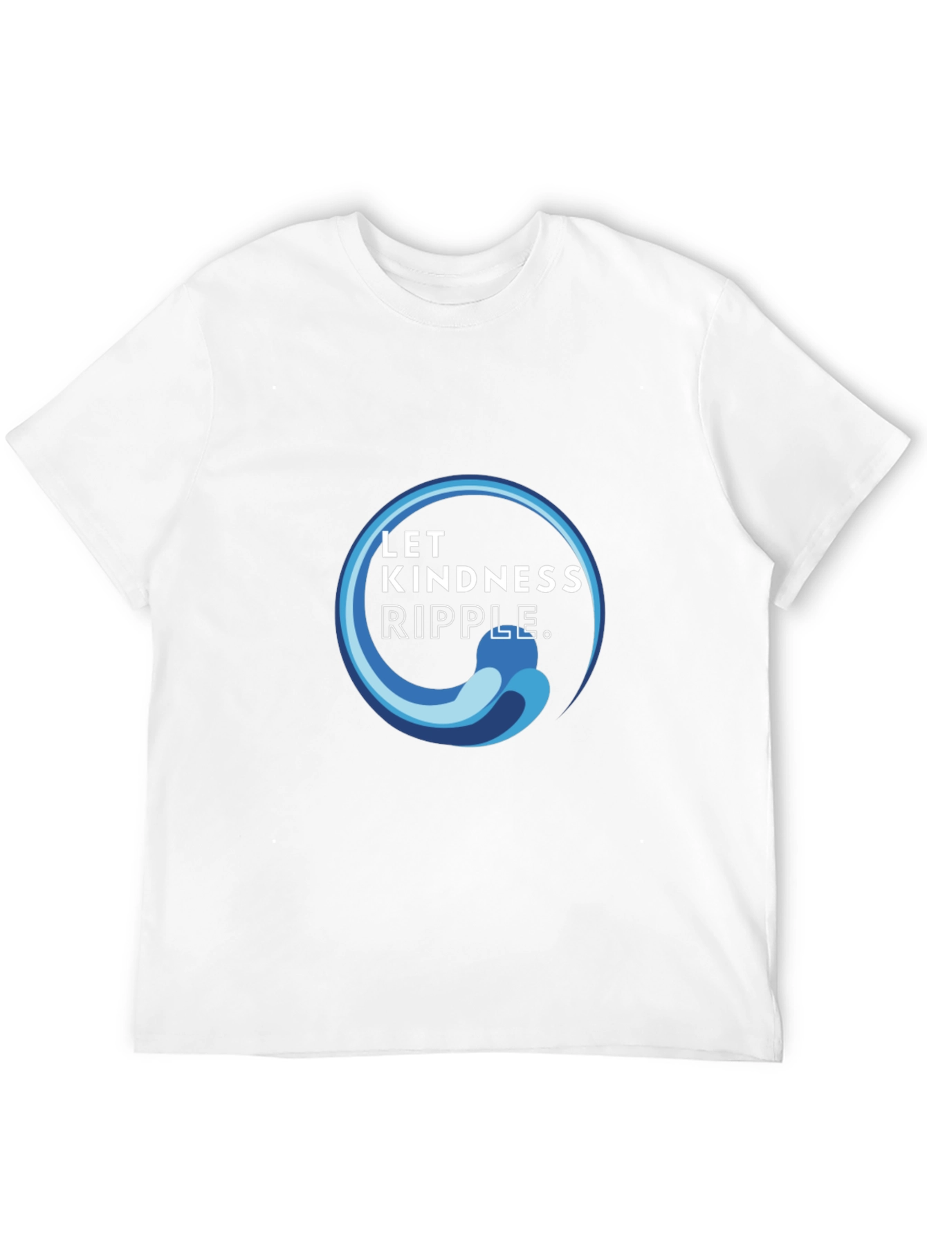 Kindness Ripple Black T-Shirt - Inspiring Graphic Tee